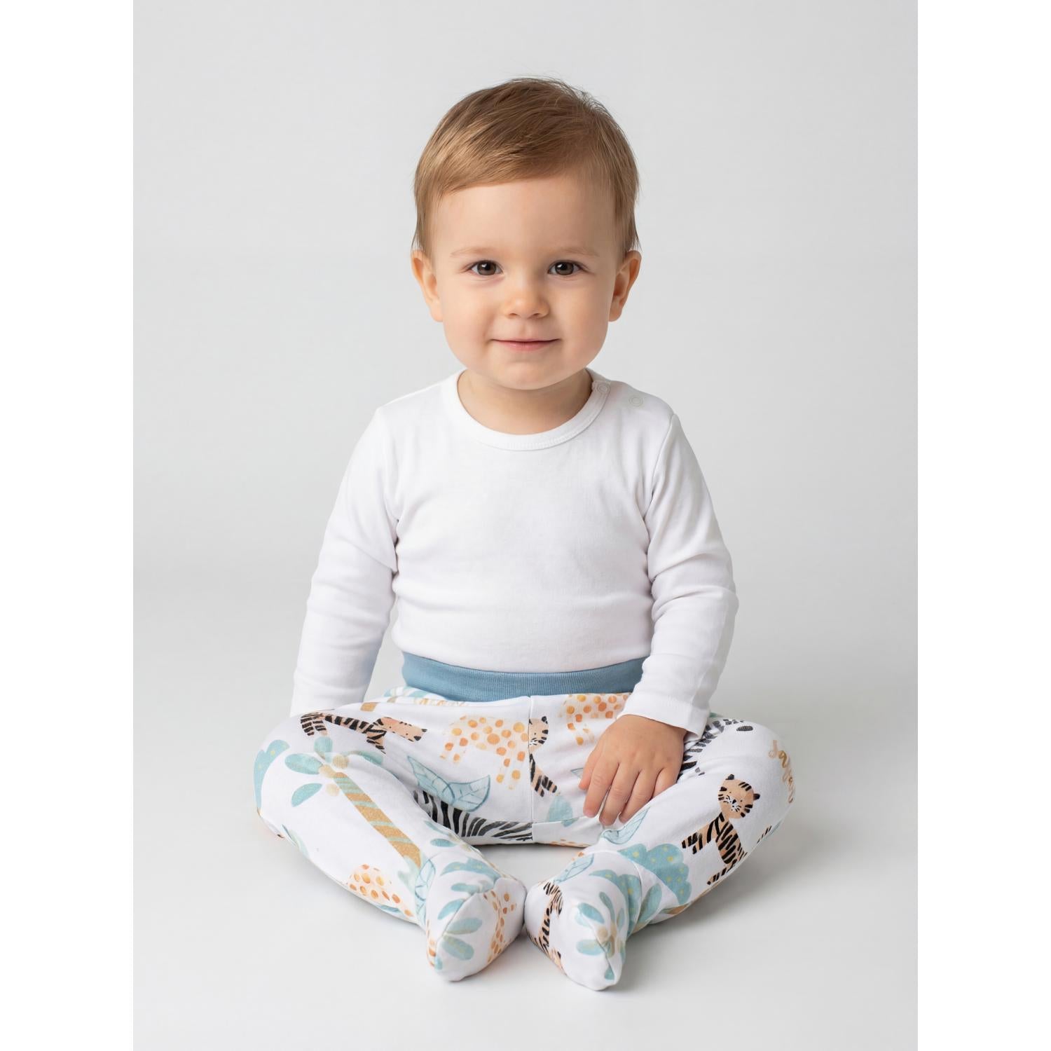 Strampelhose mit Fuß - 5er Set