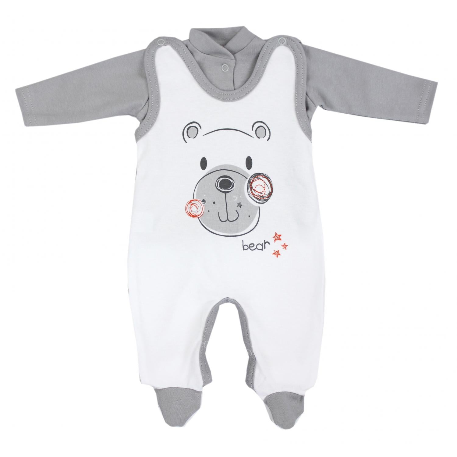 Baby Strampler mit Langarmshirt (2-teilig)