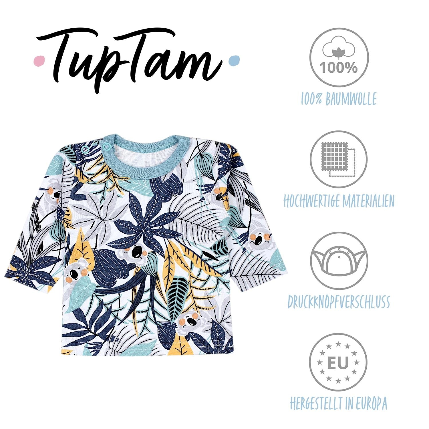 Langarmshirt - 5er Set