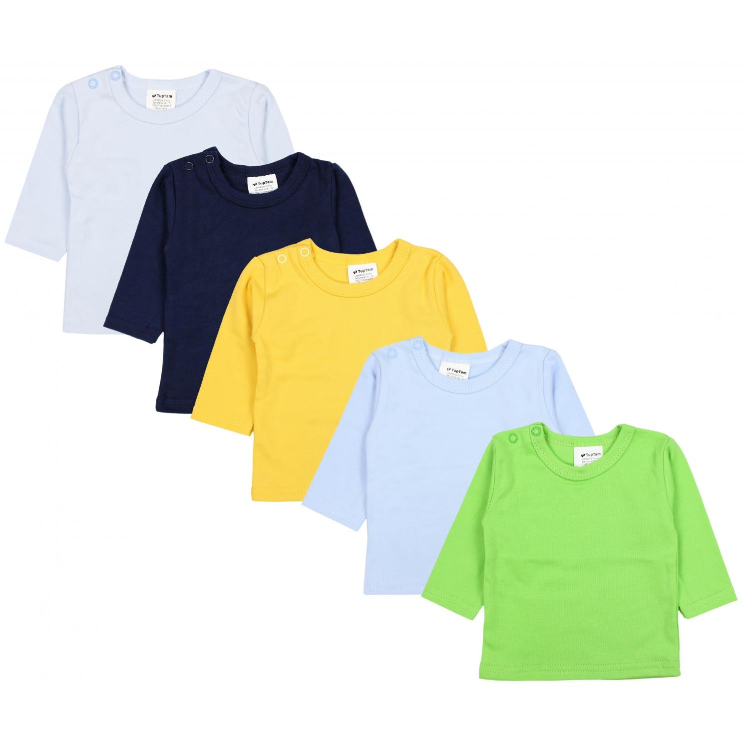 Langarmshirt - 5er Set