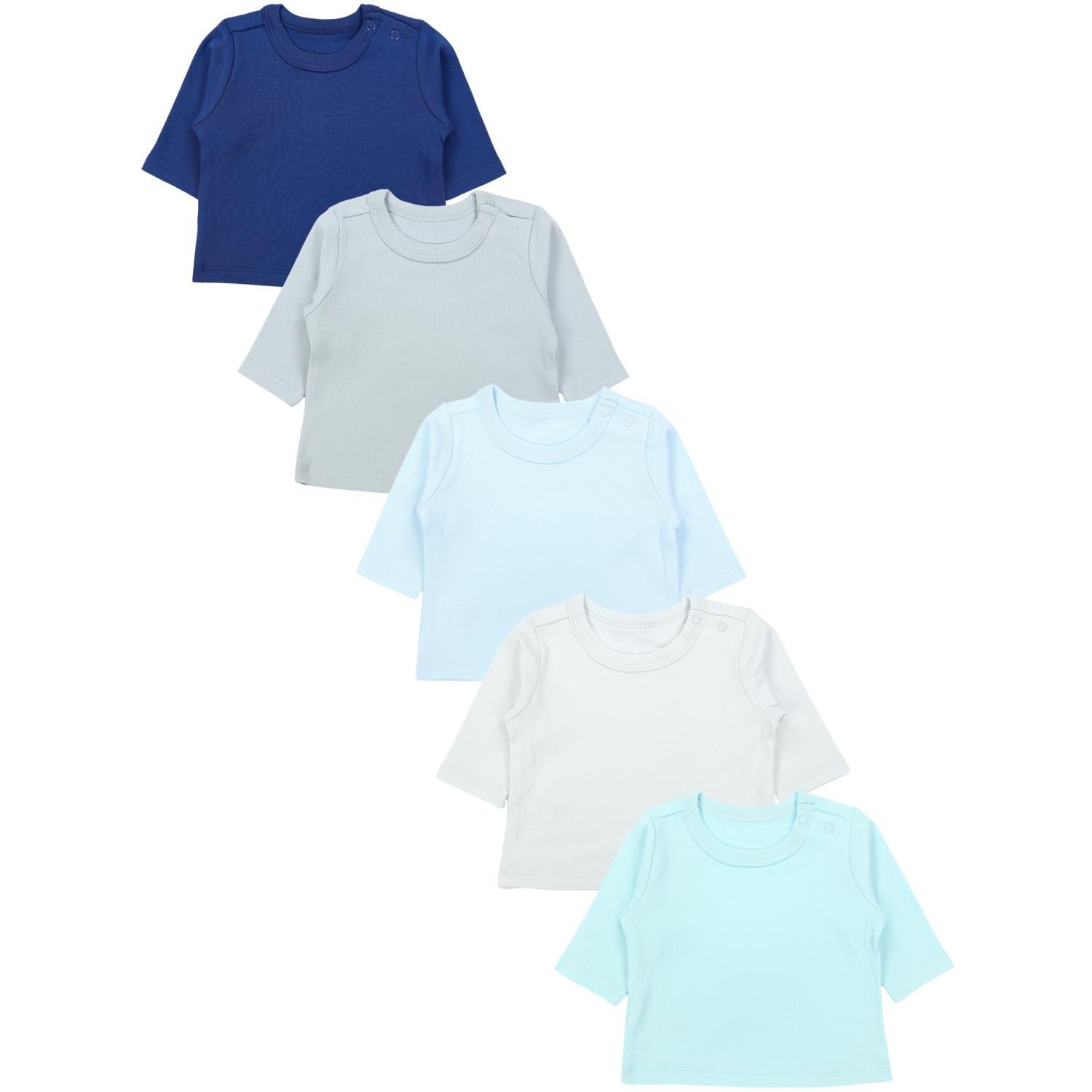 Langarmshirt - 5er Set