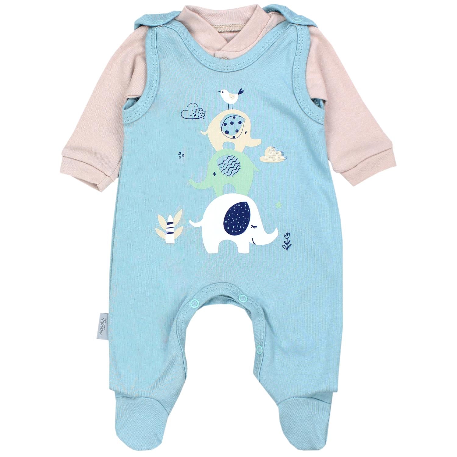 Baby Strampler mit Langarmshirt (2-teilig)