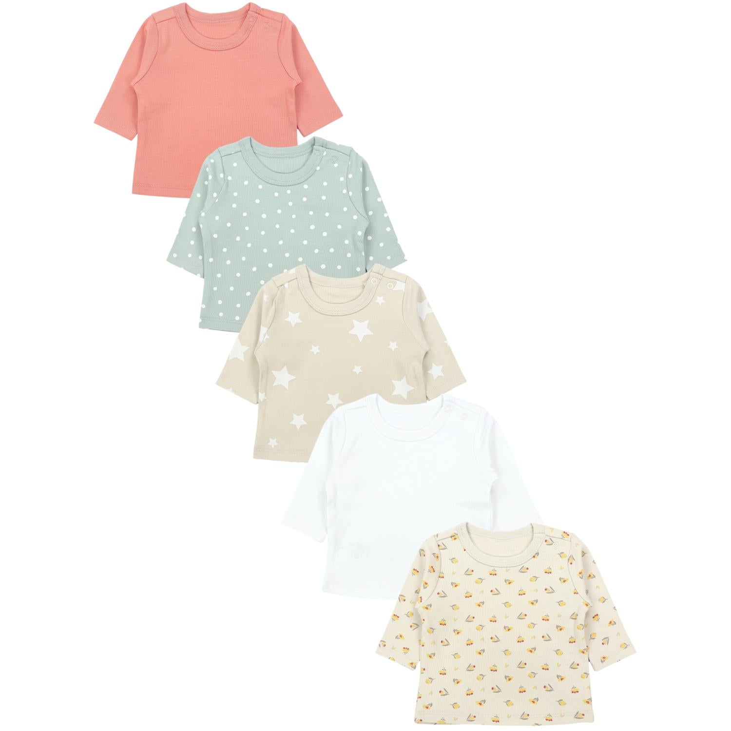 Baby Mädchen Langarmshirt 5er Set