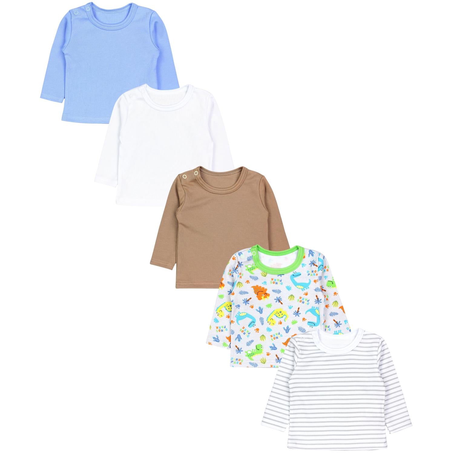 Langarmshirt - 5er Set