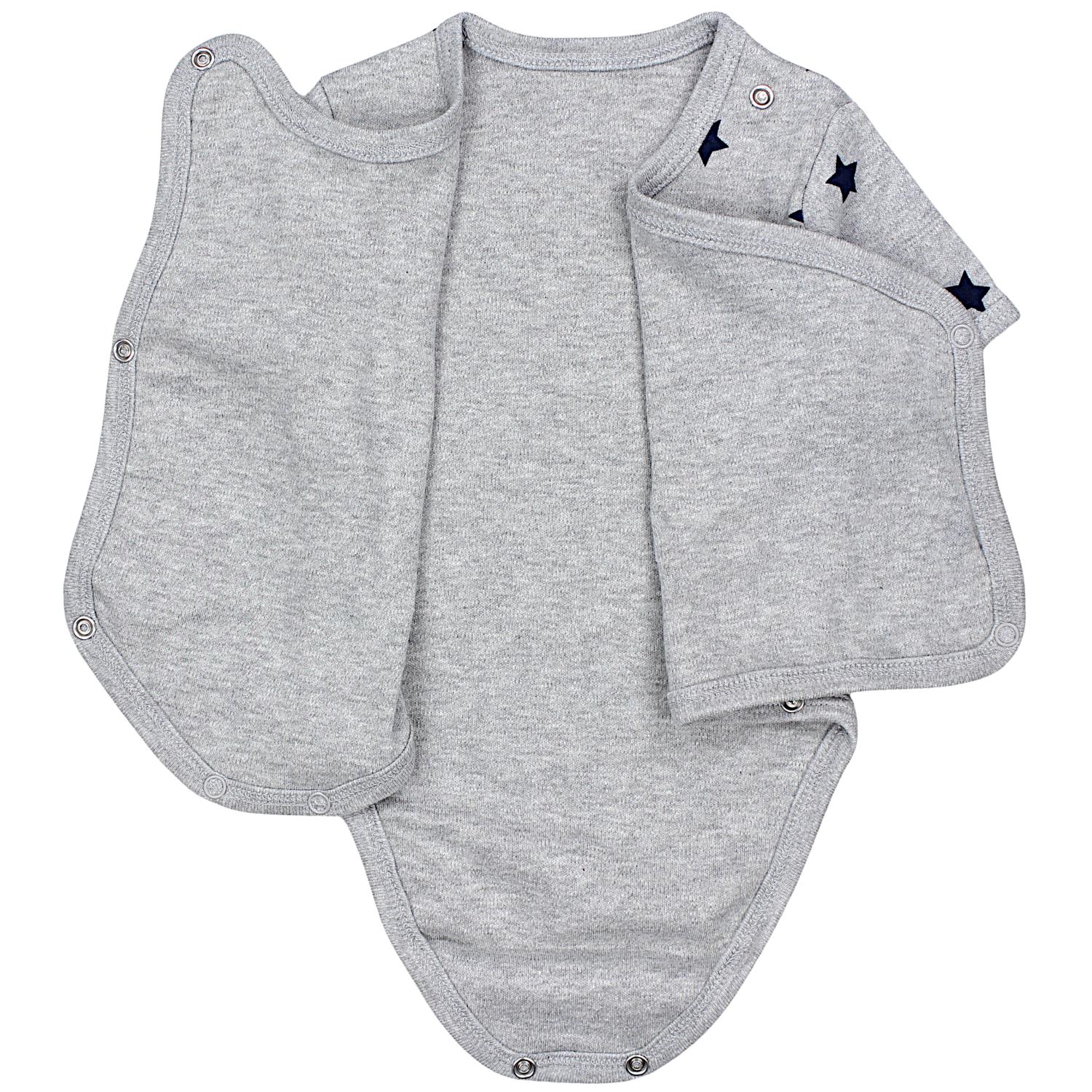 Baby Kurzarm Wickelbody mit Aufdruck - 5er Set