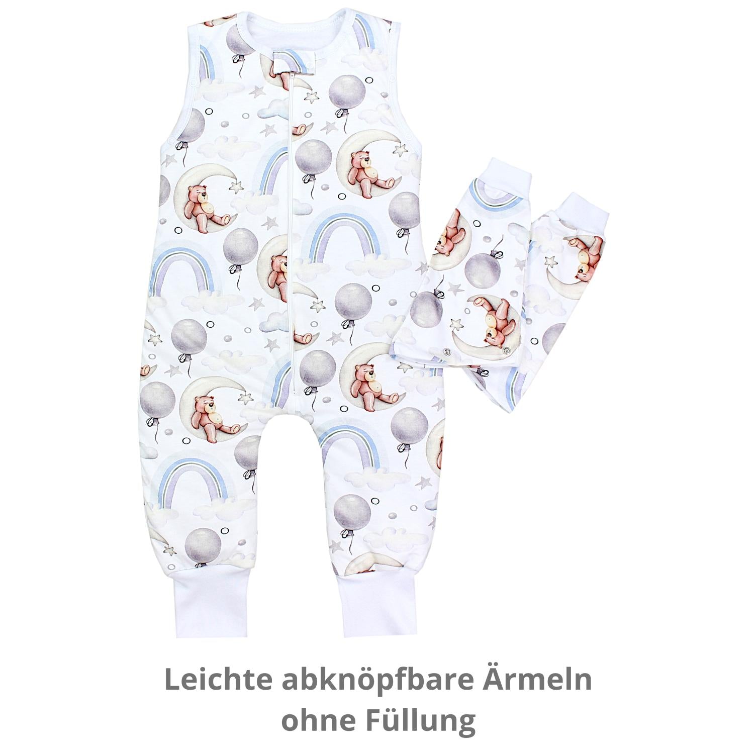 Baby Schlafsack Bio-Baumwolle 2.5 TOG mit Beinen und Armen