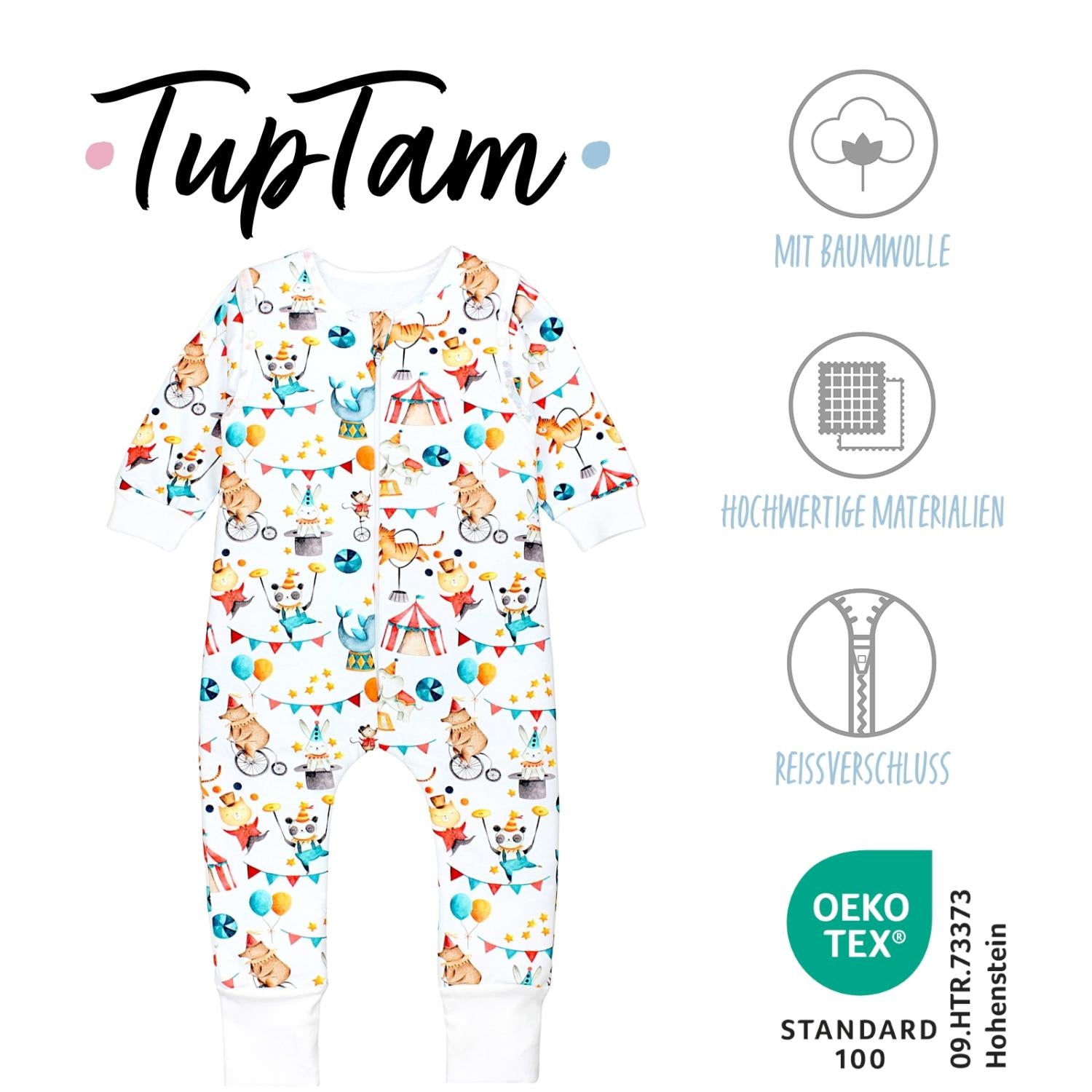 Bio- Schlafsack mit Beinen und Armen 2.5 TOG