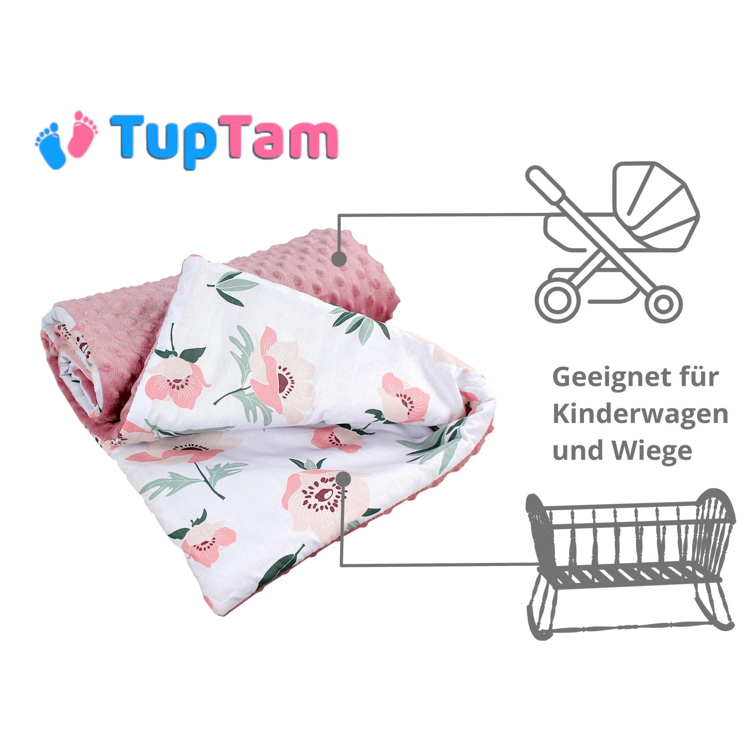 Baby Einschlagdecke und Wiegendecke - 2er Set