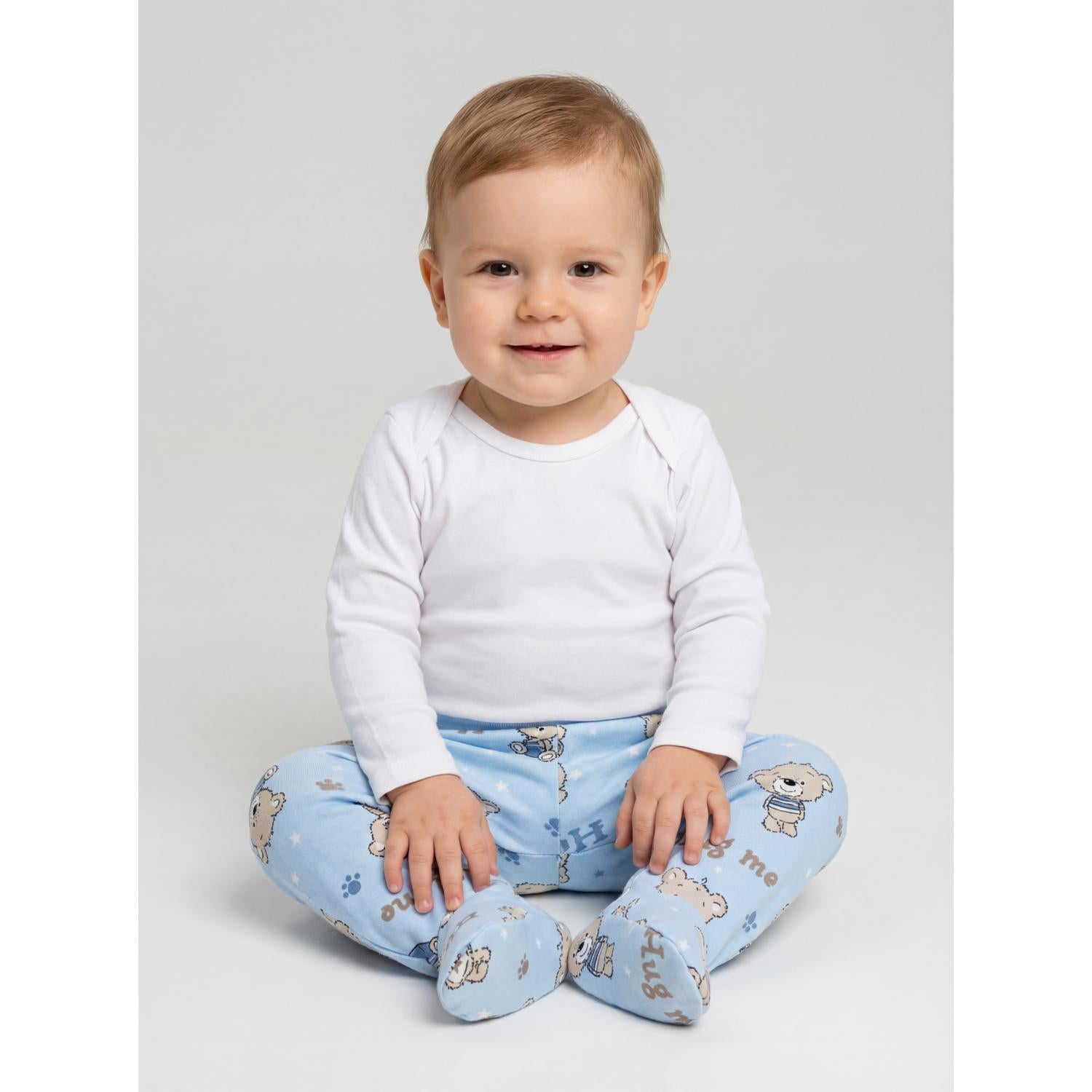 Strampelhose mit Fuß - 5er Set