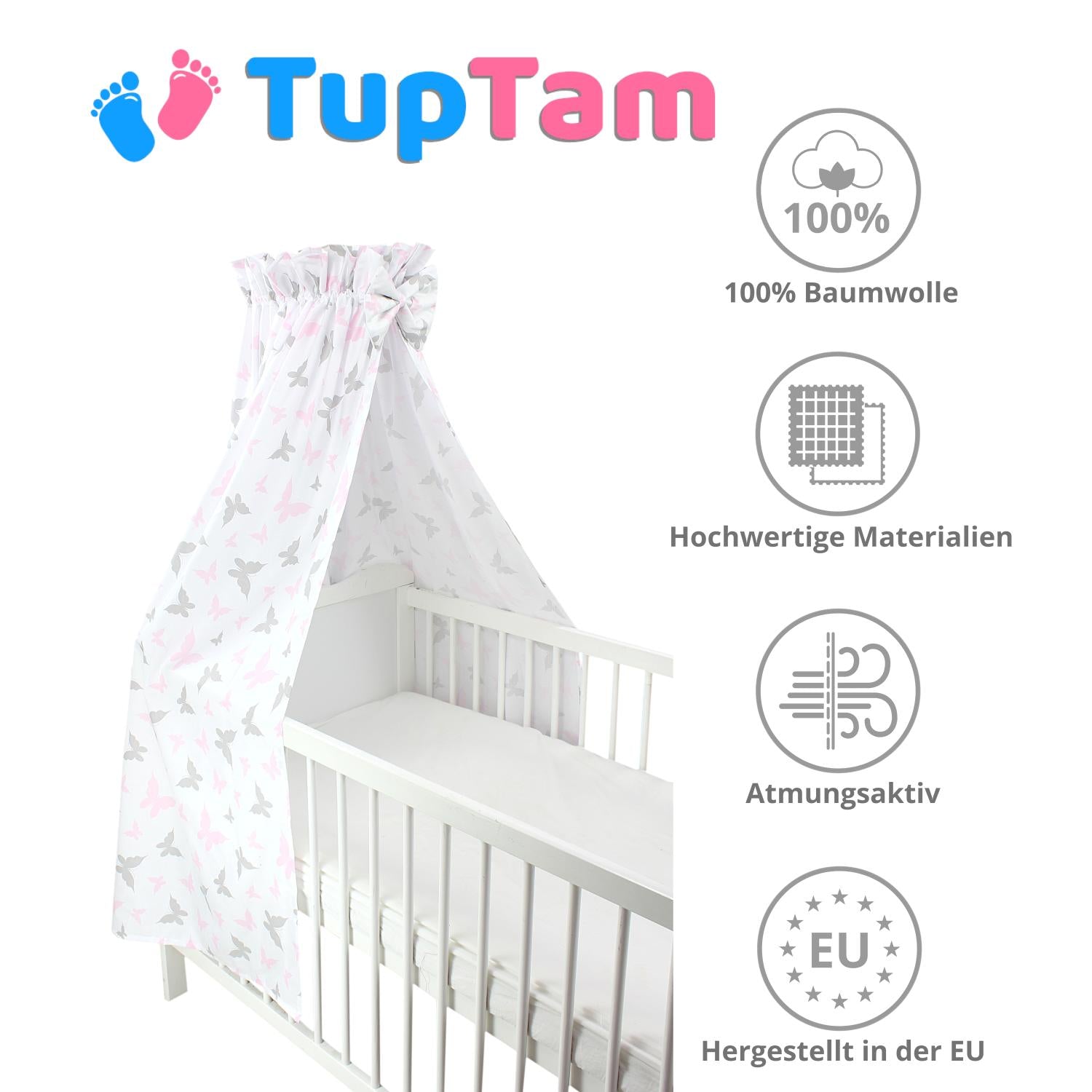 Babybett Himmel mit Schleifchen