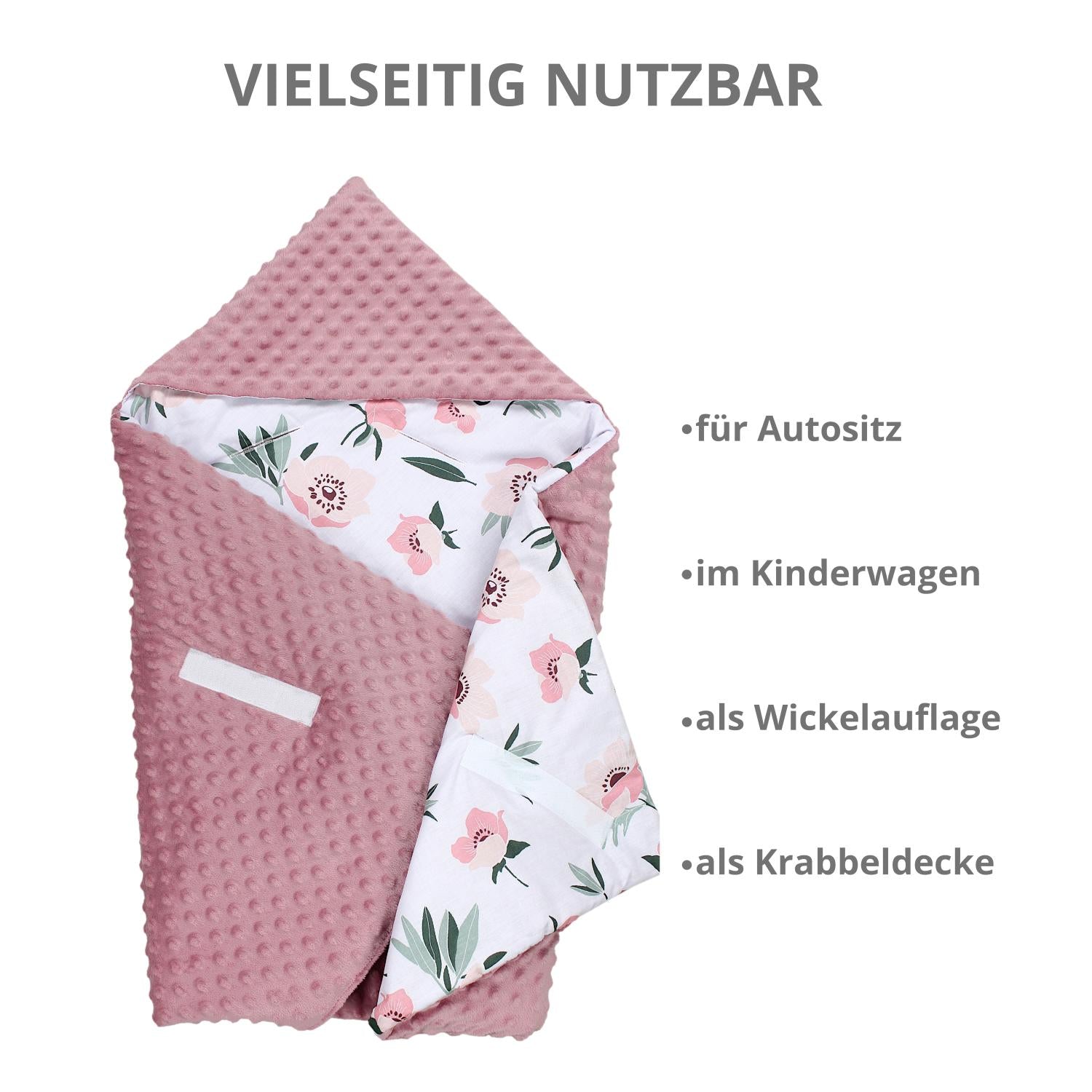 Baby Einschlagdecke und Wiegendecke - 2er Set