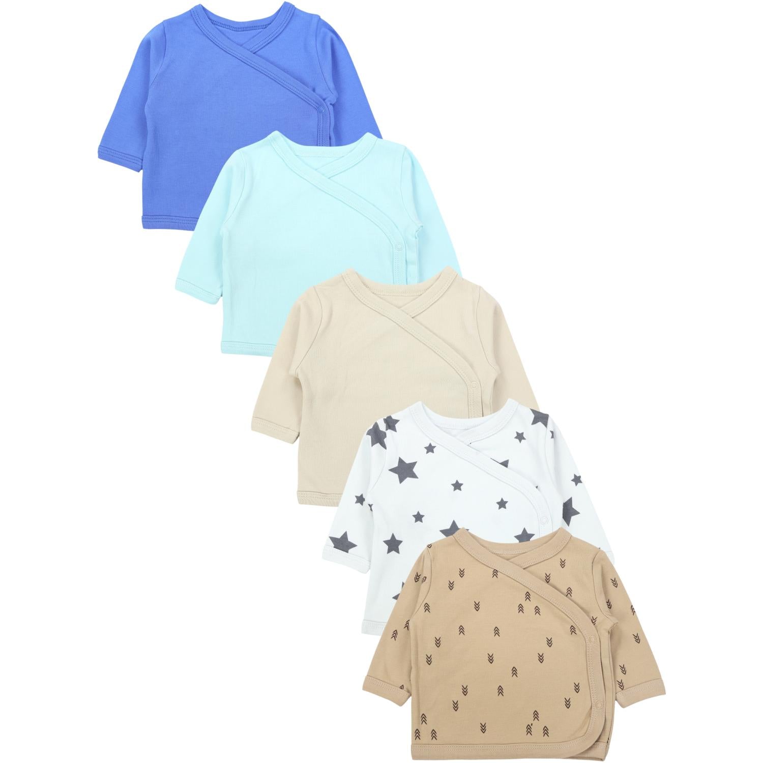 Langarm Wickelshirt - 5er Set