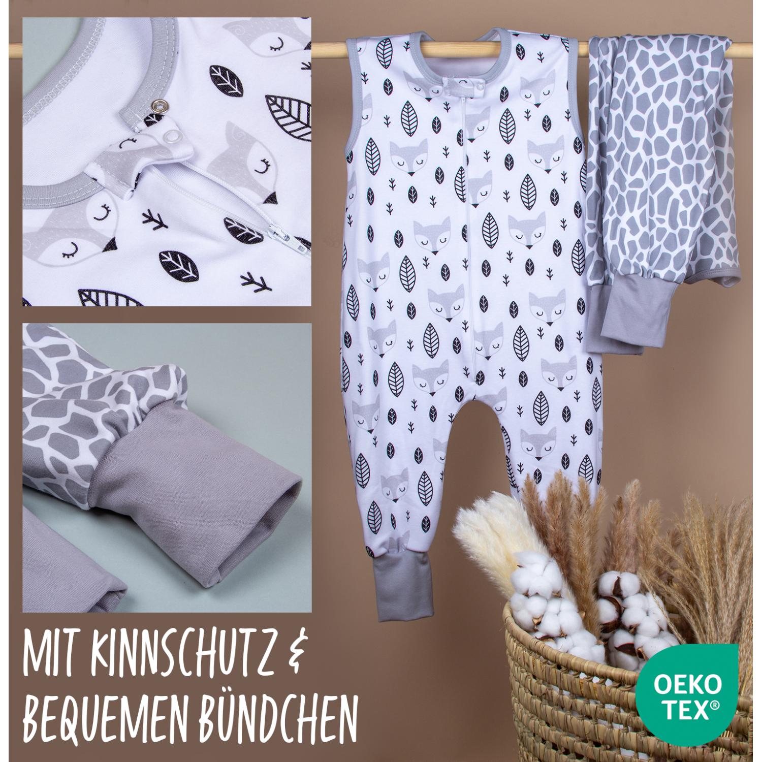 Babyschlafsack mit Beinen unwattiert