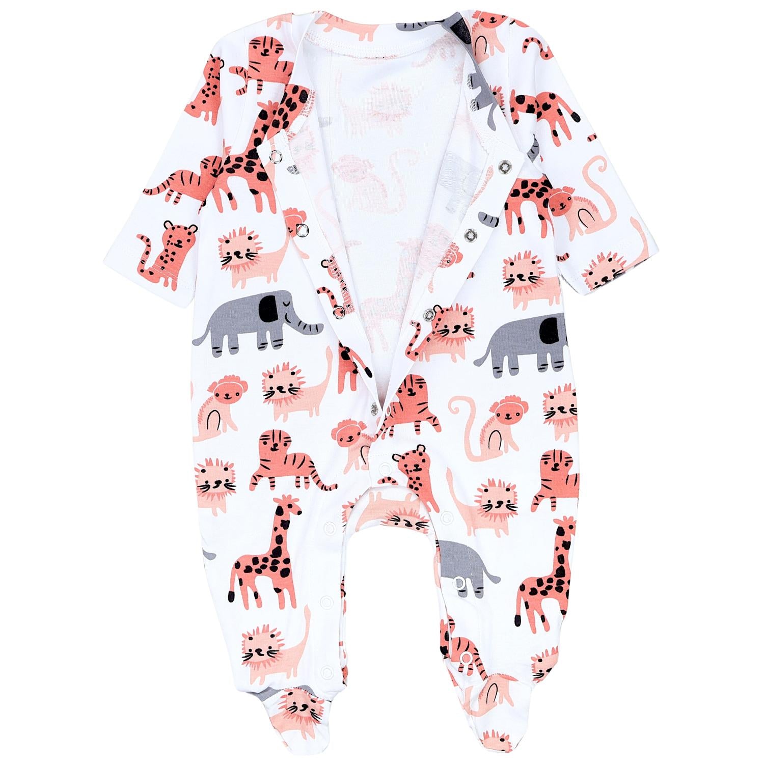 Schlafstrampler mit Fuß - 3er Set