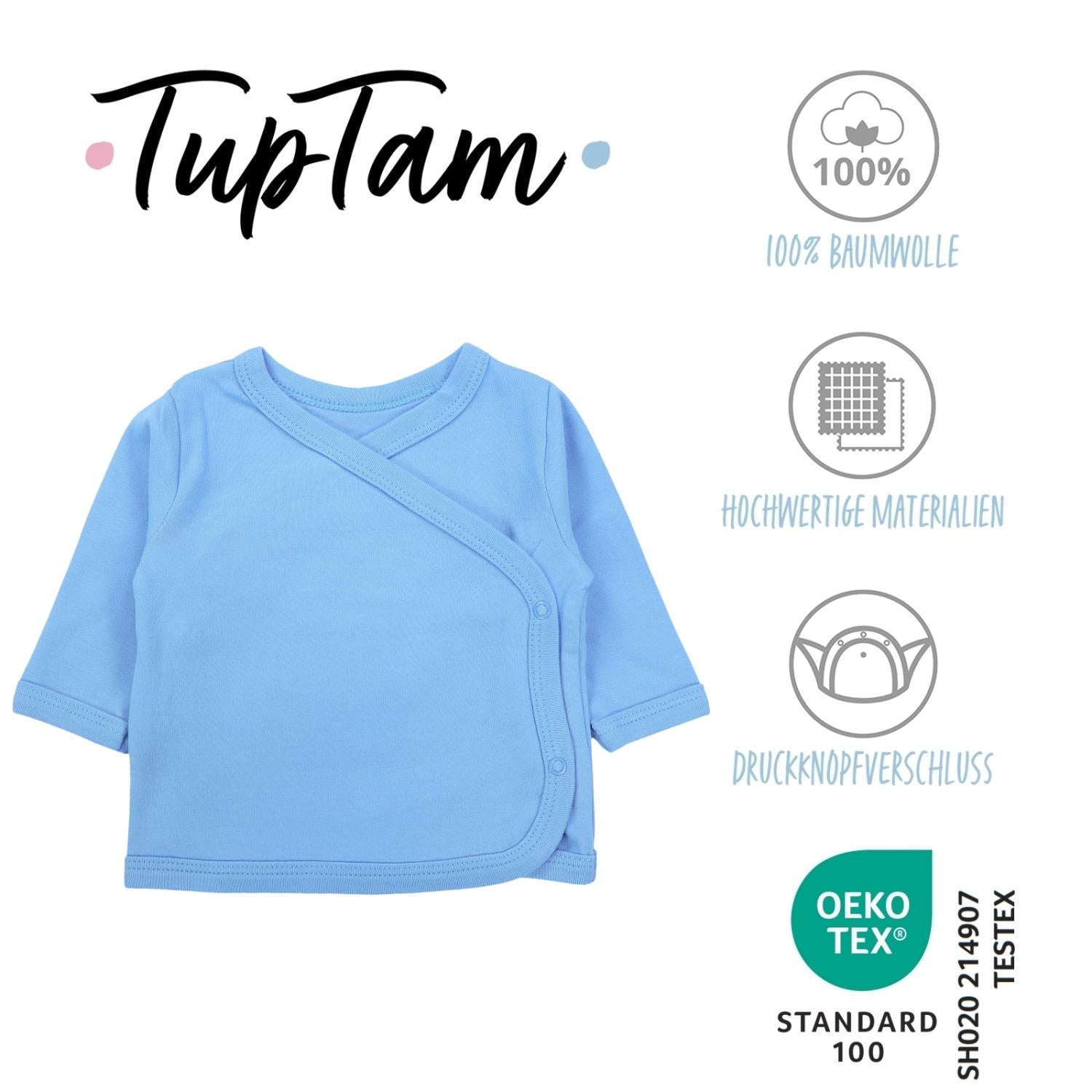 Langarm Wickelshirt - 5er Set