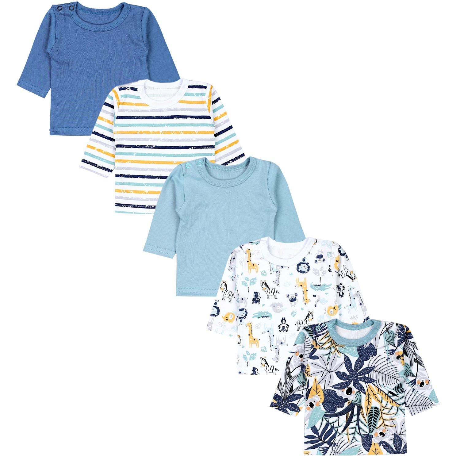 Langarmshirt - 5er Set