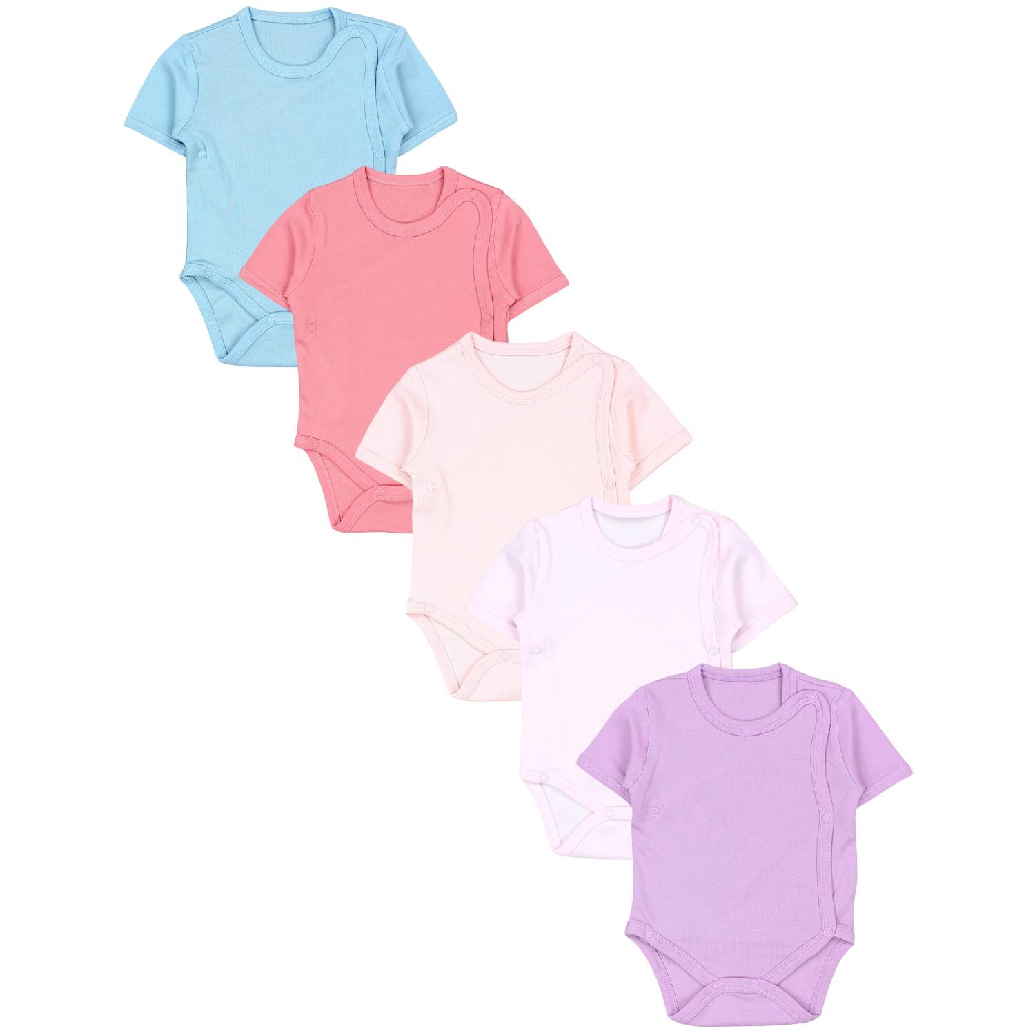 Baby Wickelbody Kurzarm - 5er Set