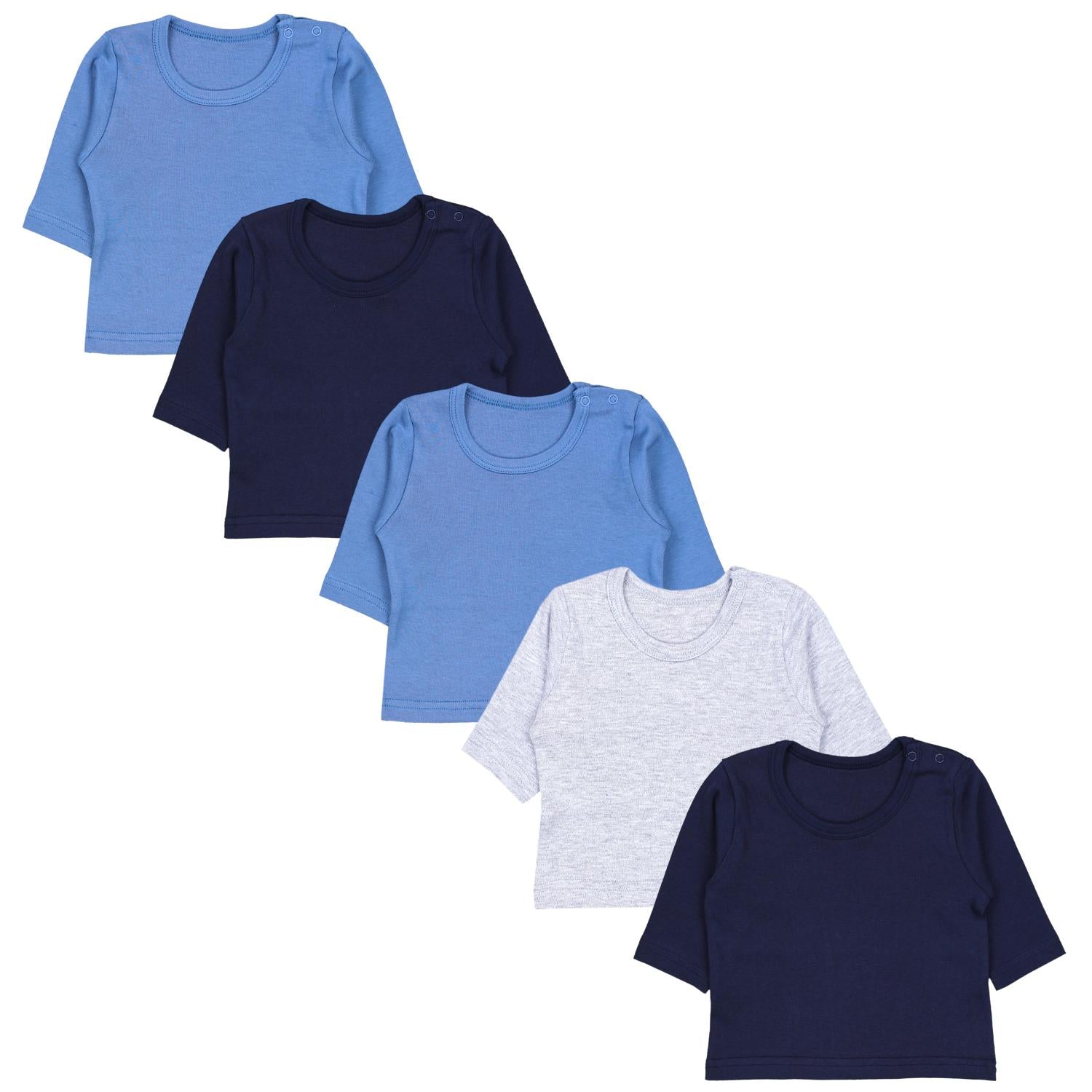 Langarmshirt - 5er Set