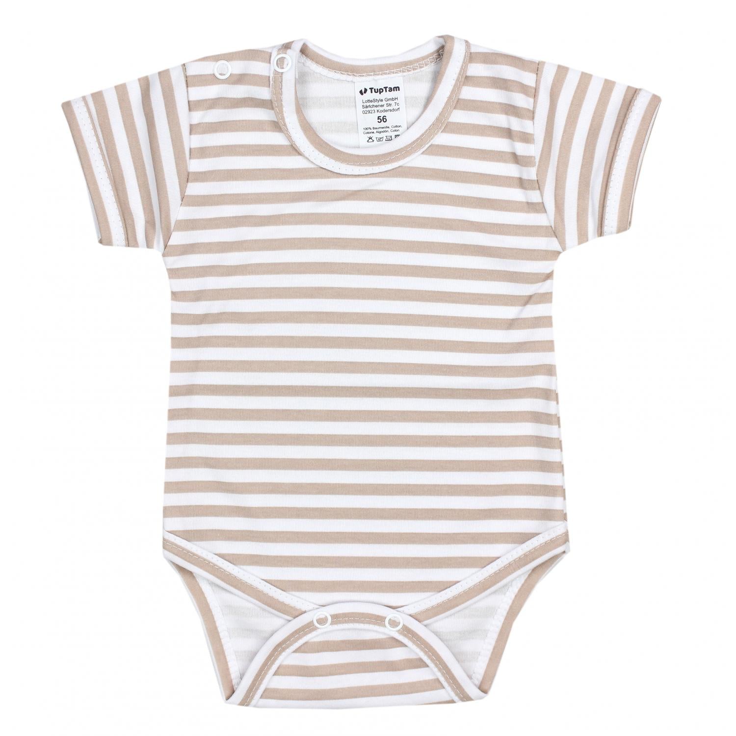 Baby Body Kurzarm in Unifarben - 5er Set