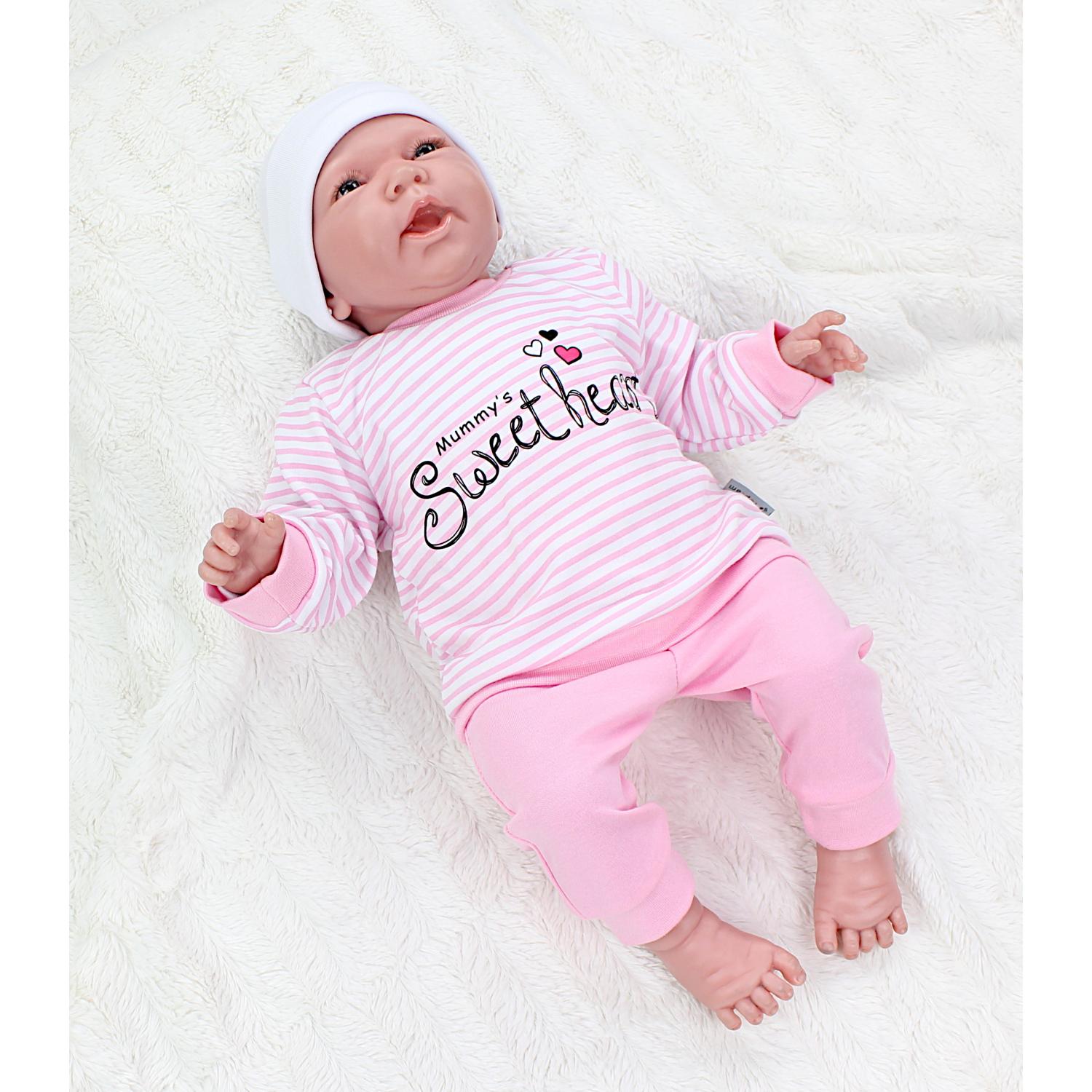 Baby Kleidungsoutfit mit Aufdruck (2-teilig)
