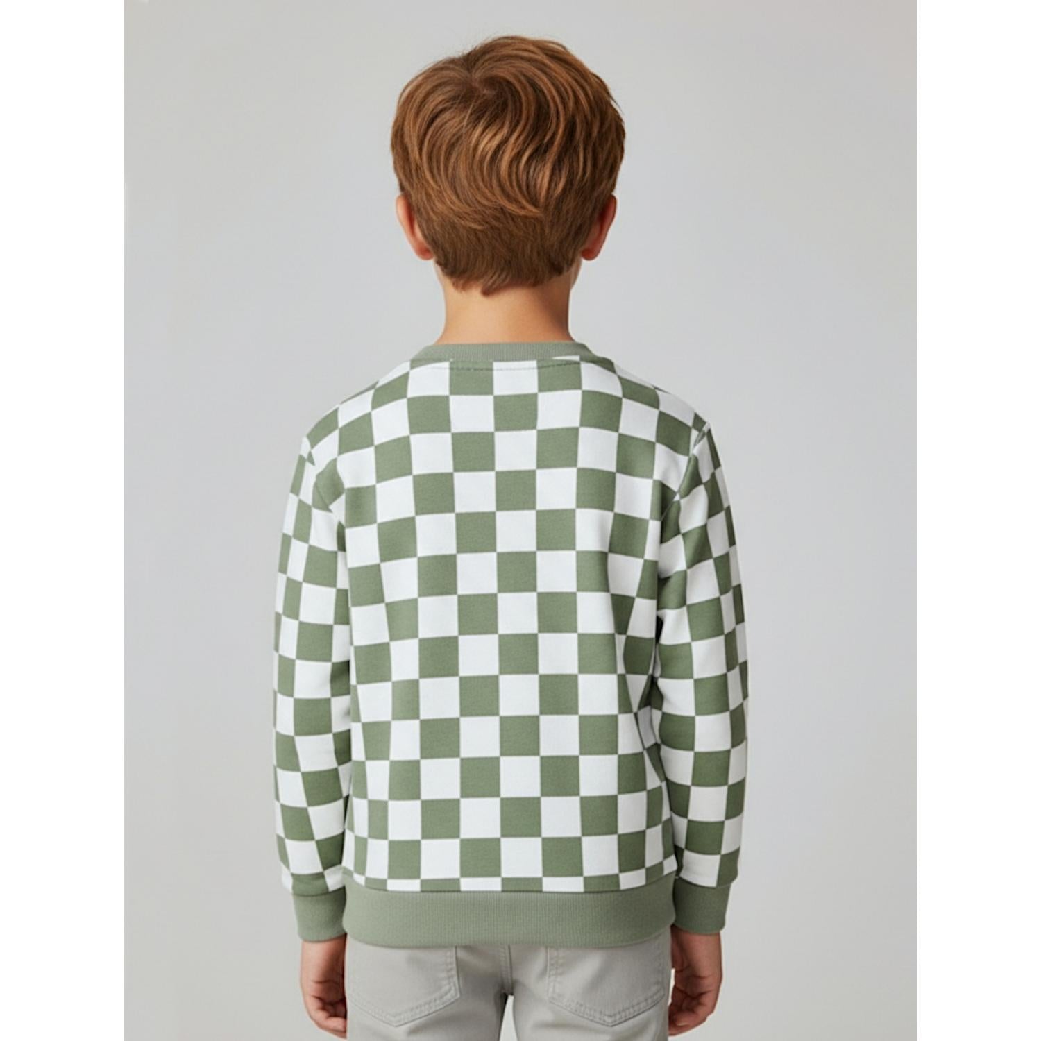 Sweatshirt kariert aus Bio-Baumwolle