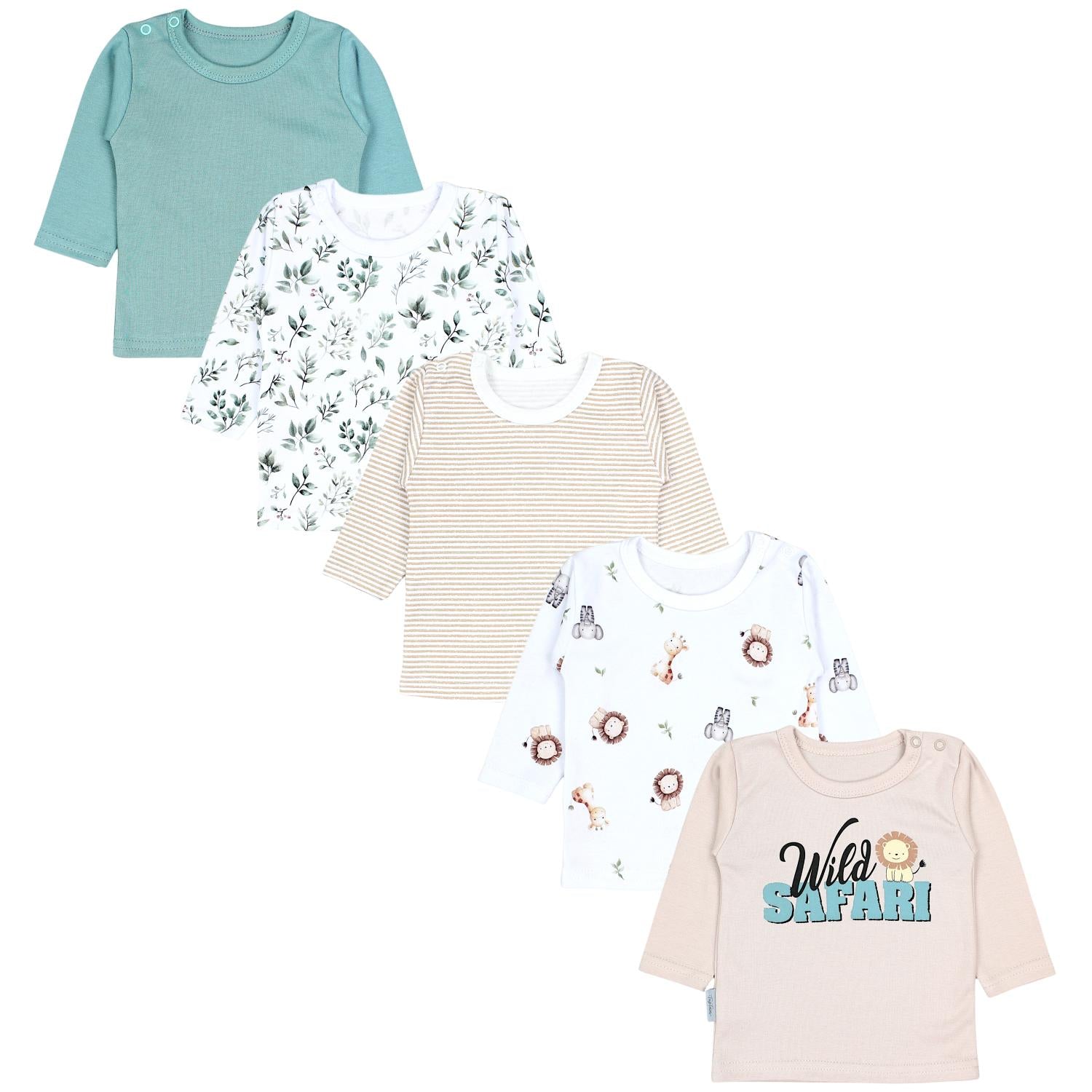 Langarmshirt - 5er Set