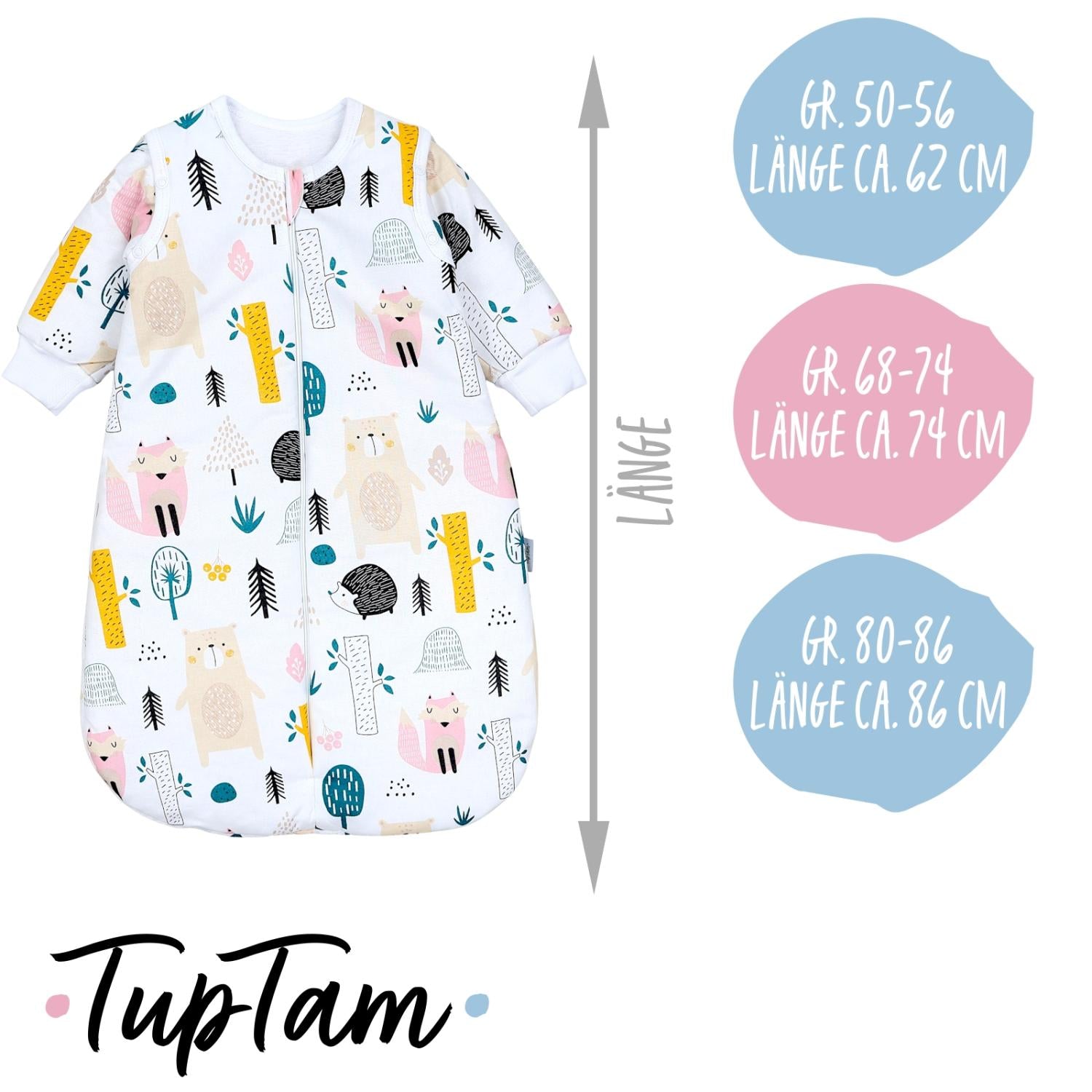 Schlafsack mit abnehmbaren Ärmeln 2.5 TOG