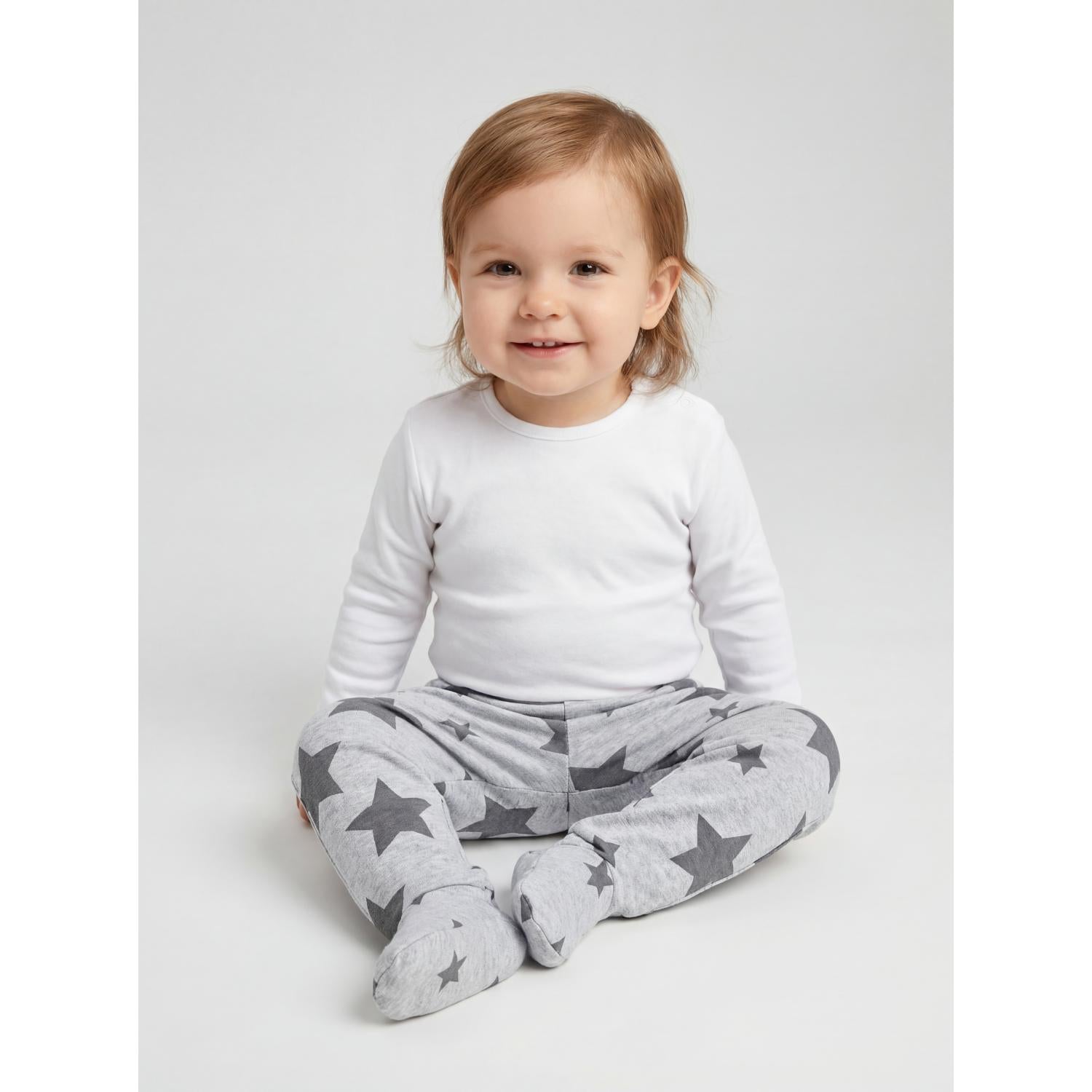 Strampelhose mit Fuß - 5er Set