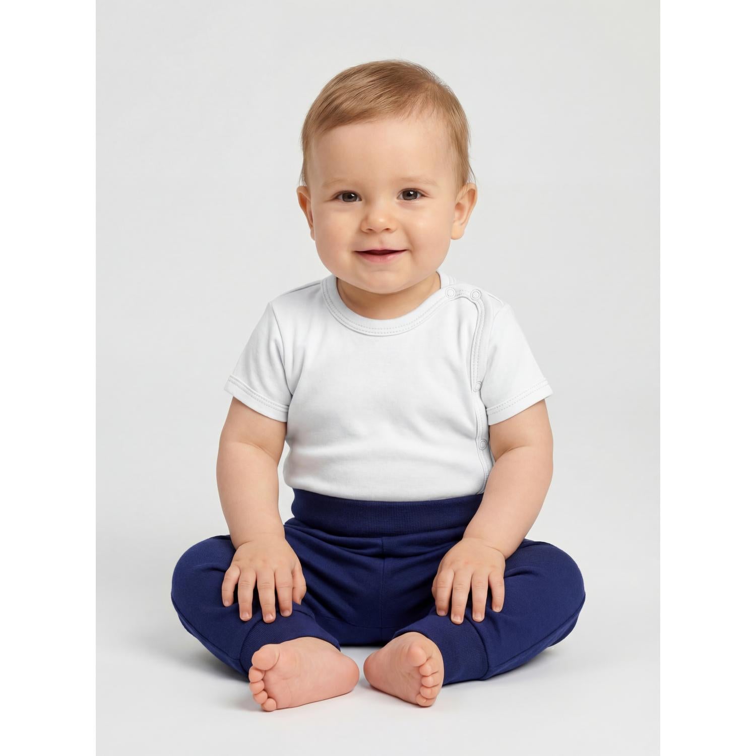 Baby Kurzarm Wickelbody mit Aufdruck - 5er Set