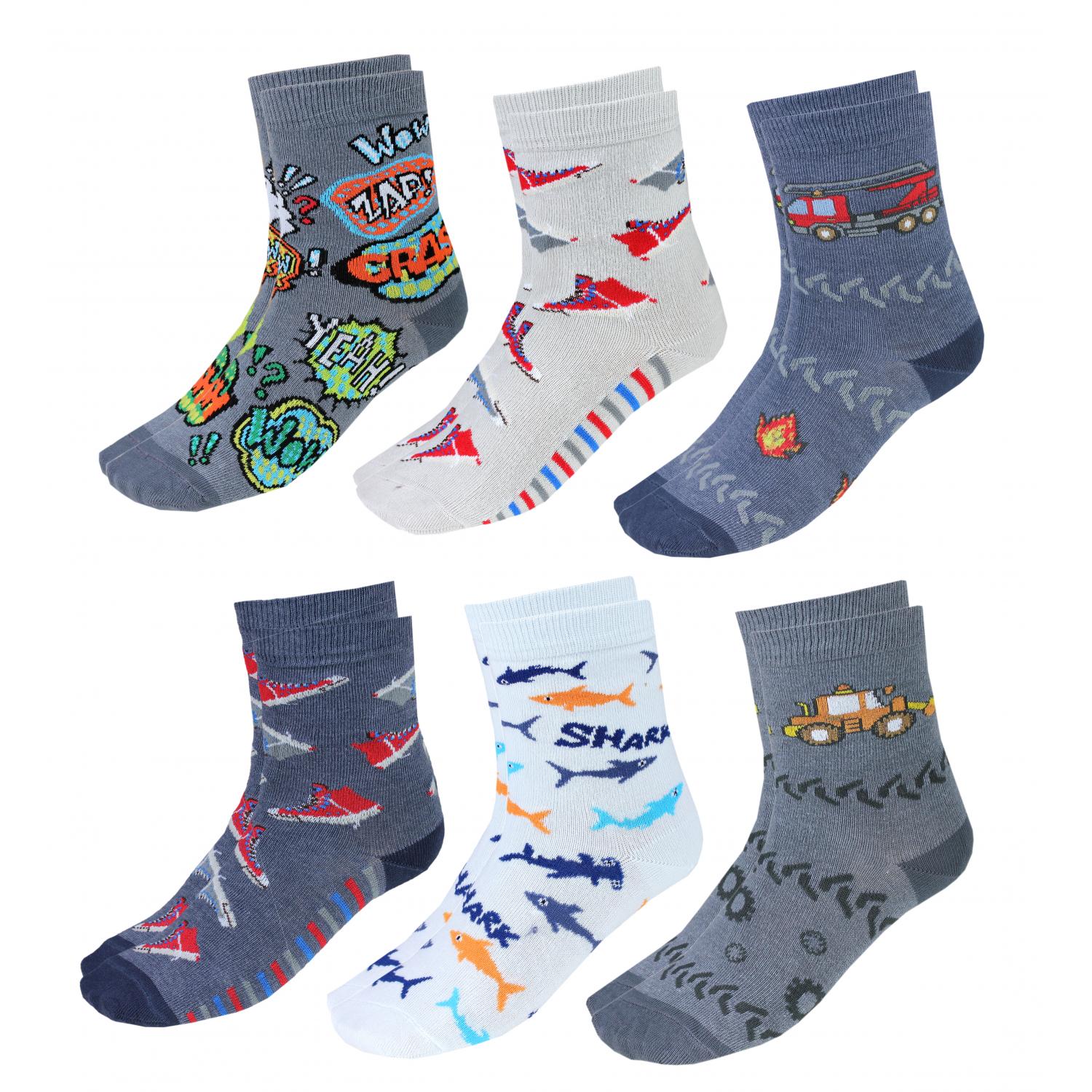 Kinder Socken - 6er Set