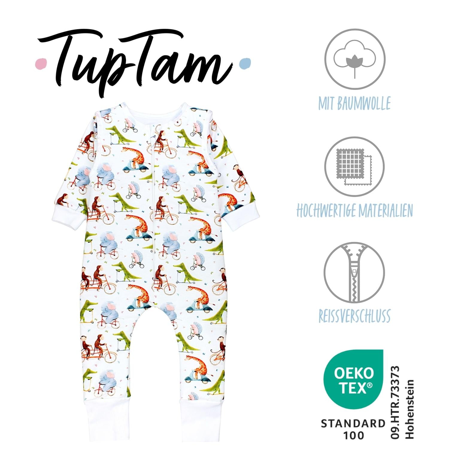 Bio- Schlafsack mit Beinen und Armen 2.5 TOG