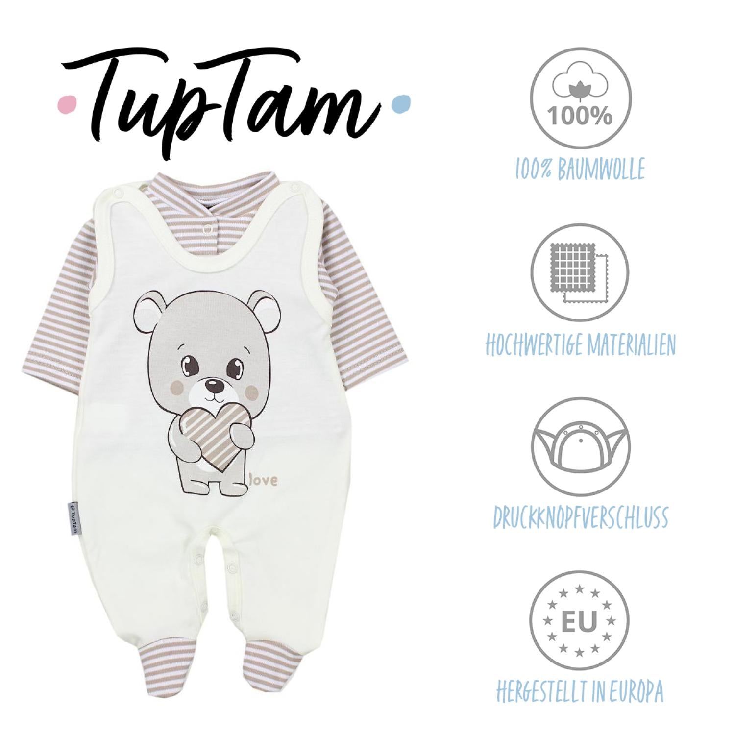 Strampler mit Langarmshirt- Set