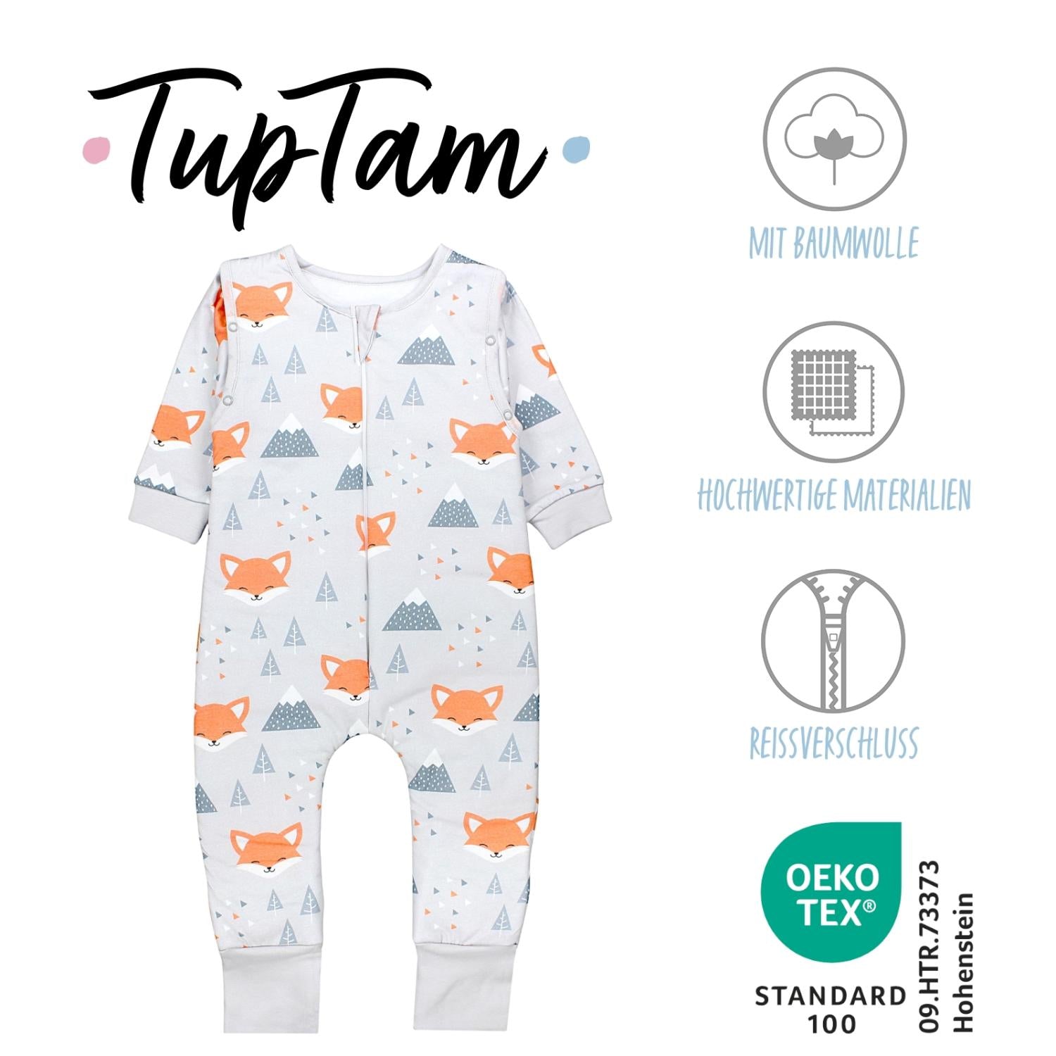 Bio- Schlafsack mit Beinen und Armen 2.5 TOG