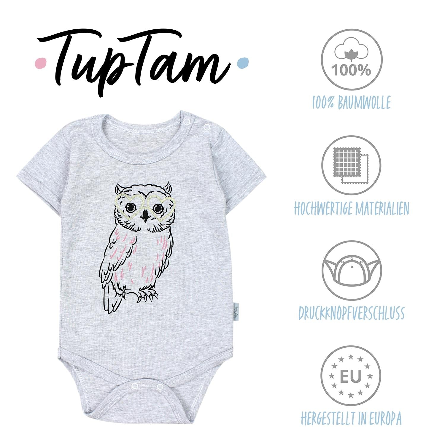 Baby Body Kurzarm in Unifarben - 5er Set
