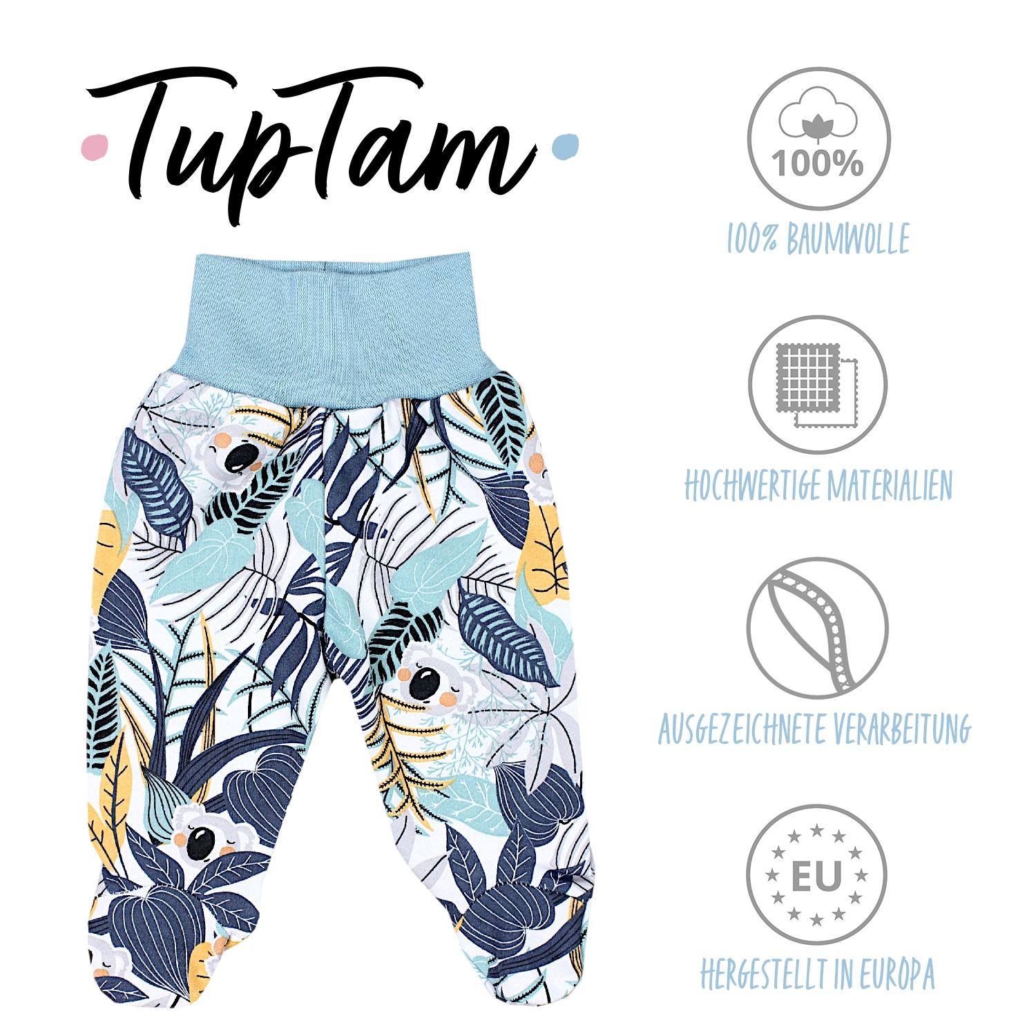 Strampelhose mit Fuß - 5er Set