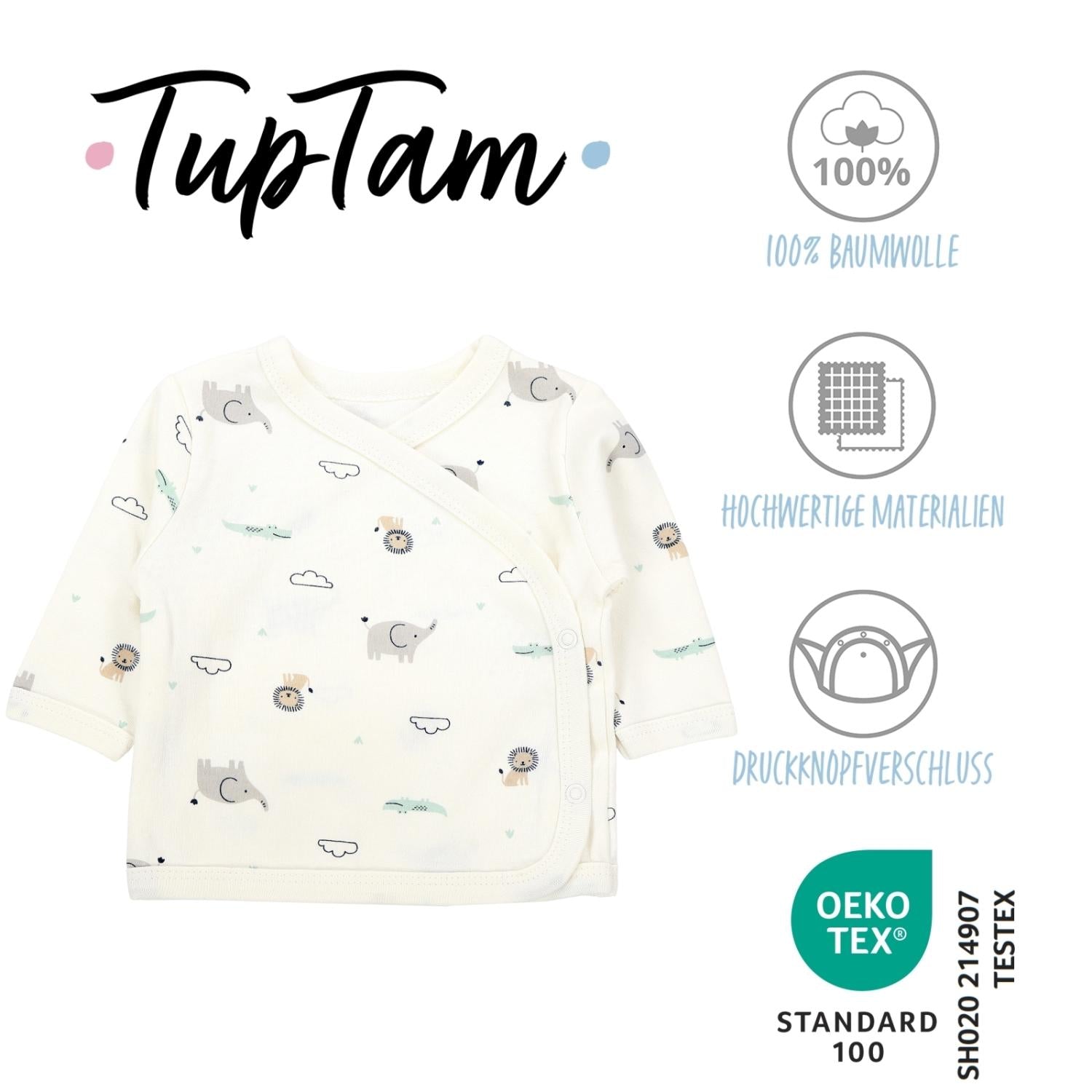 Langarm Wickelshirt - 5er Set