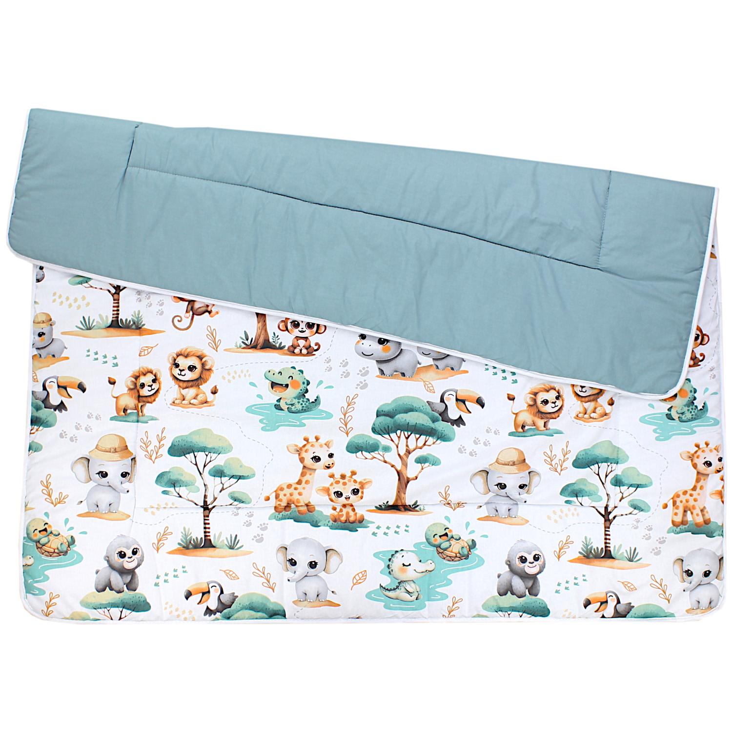 Gepolsterte XXL Krabbeldecke 120 x 120 cm