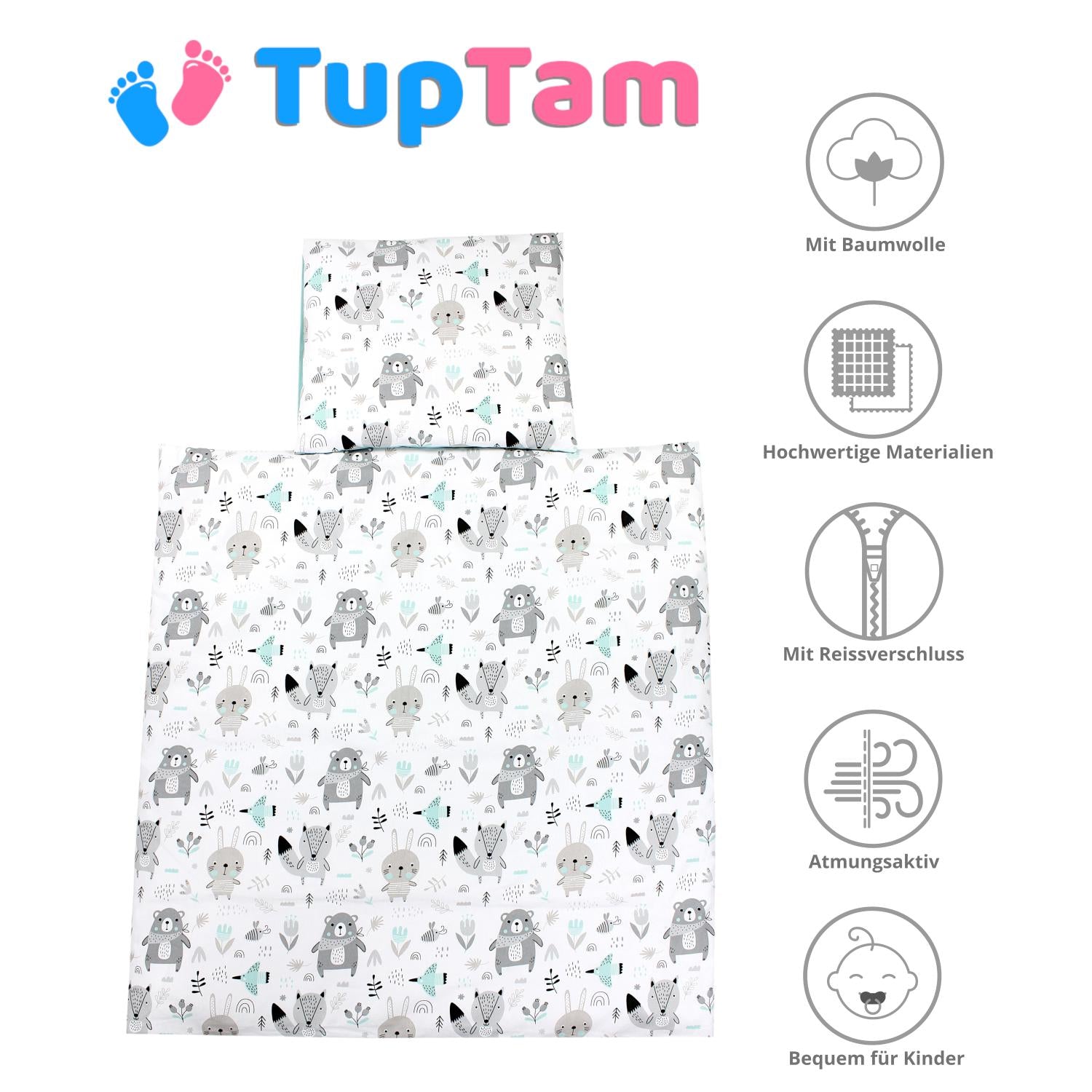 Bettdeckenset (4-teilig)