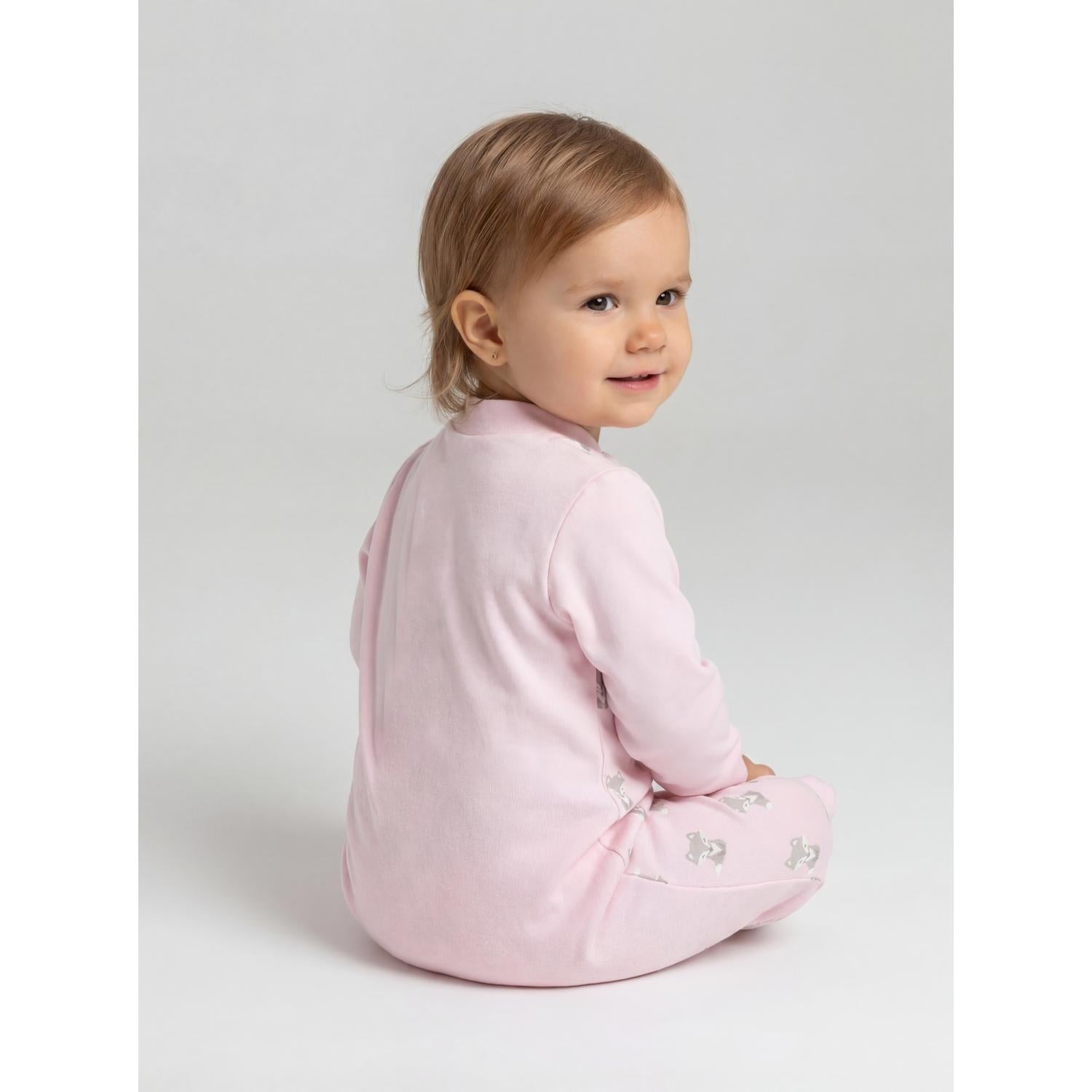 Schlafstrampler mit Fuß - 3er Set