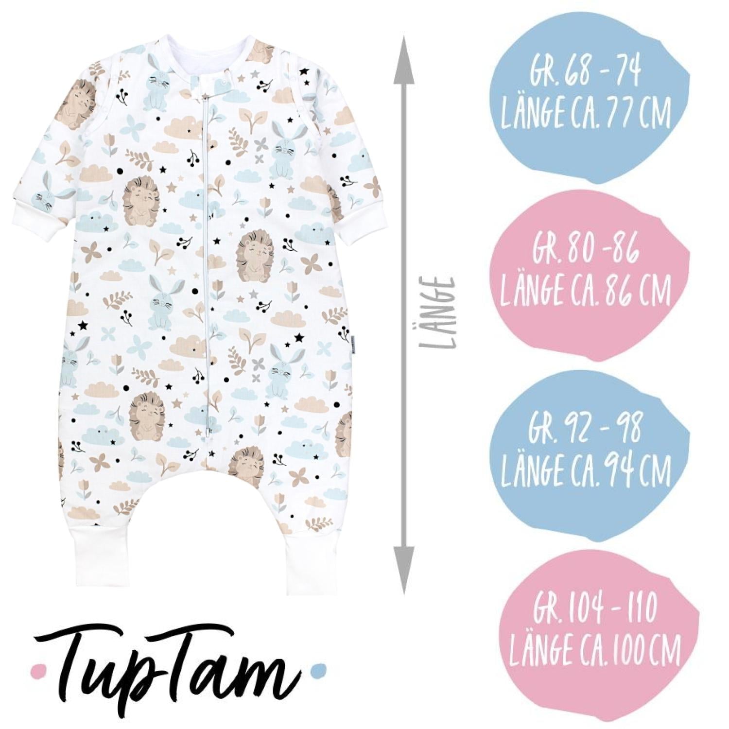 Schlafsack mit Beinen und Ärmeln, Winterschlafsack 2,5 TOG