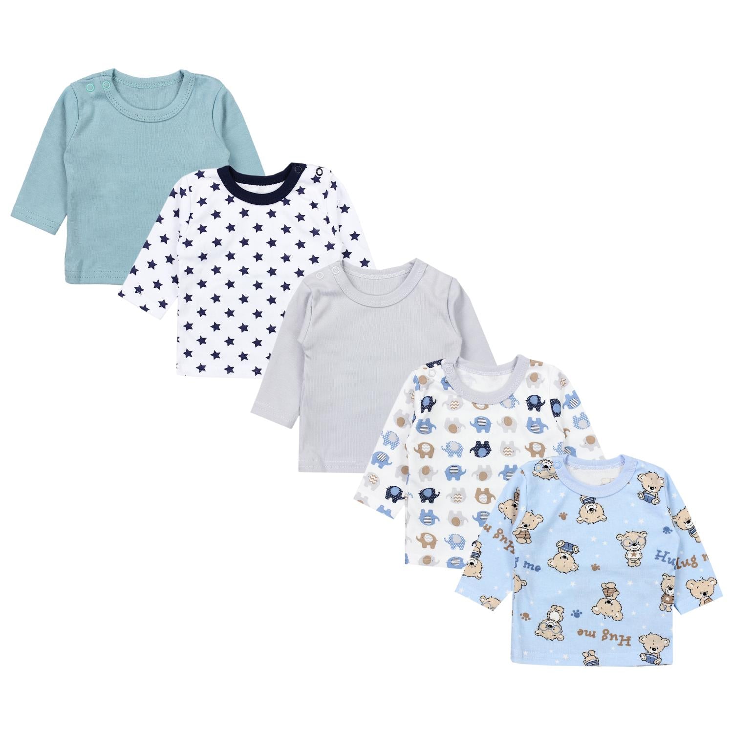 Baby Langarmshirt - 5er Set