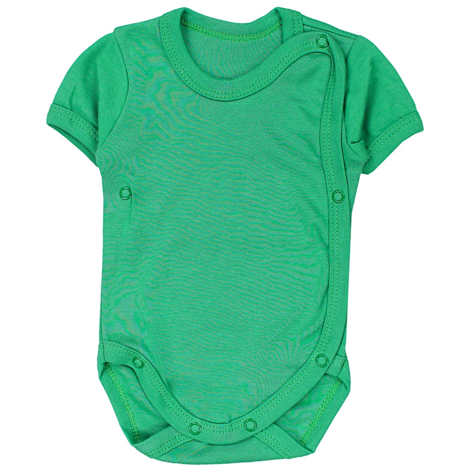 Baby Kurzarm Wickelbody mit Aufdruck - 5er Set