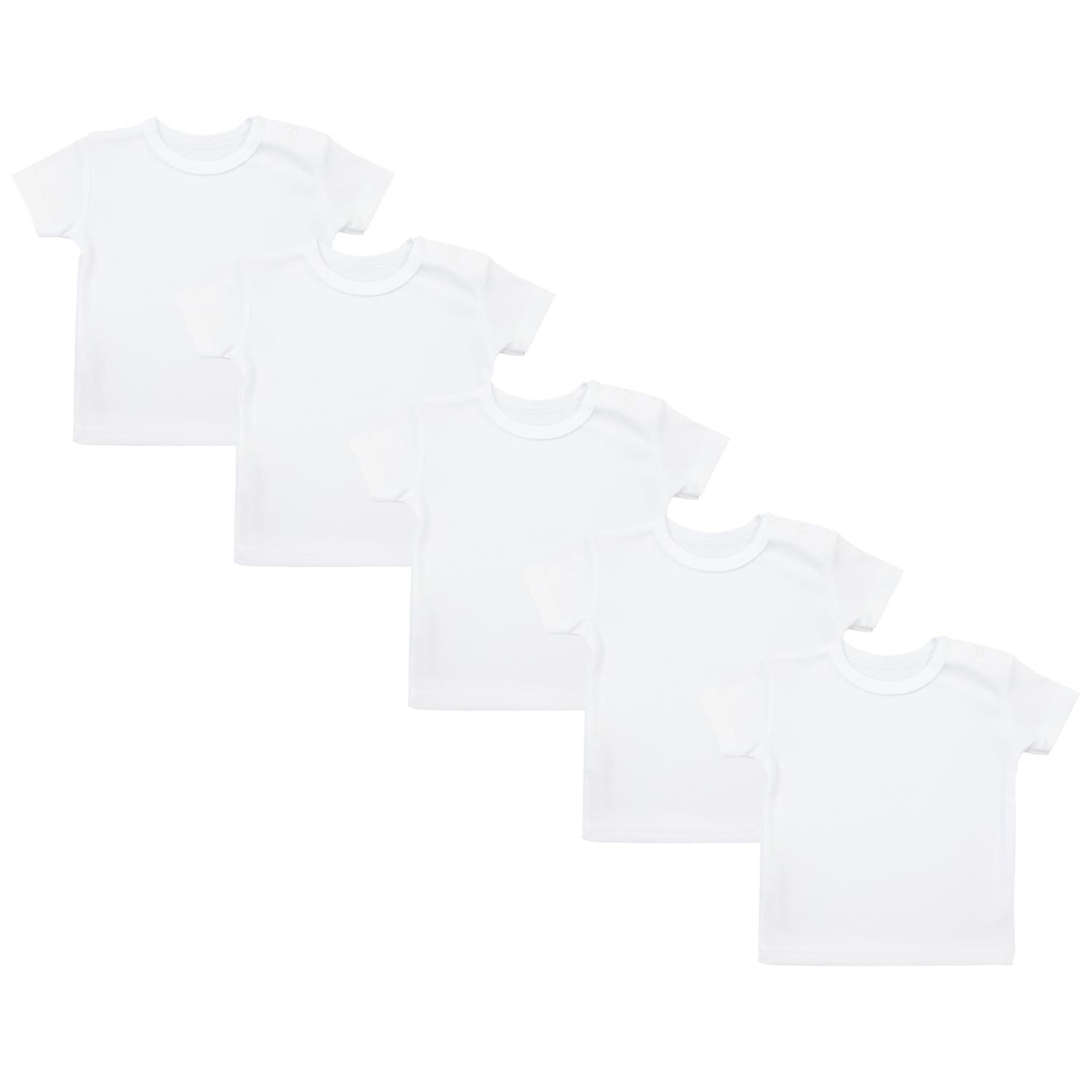 Baby Kurzarm T-Shirt mit Aufdruck - 5er Set