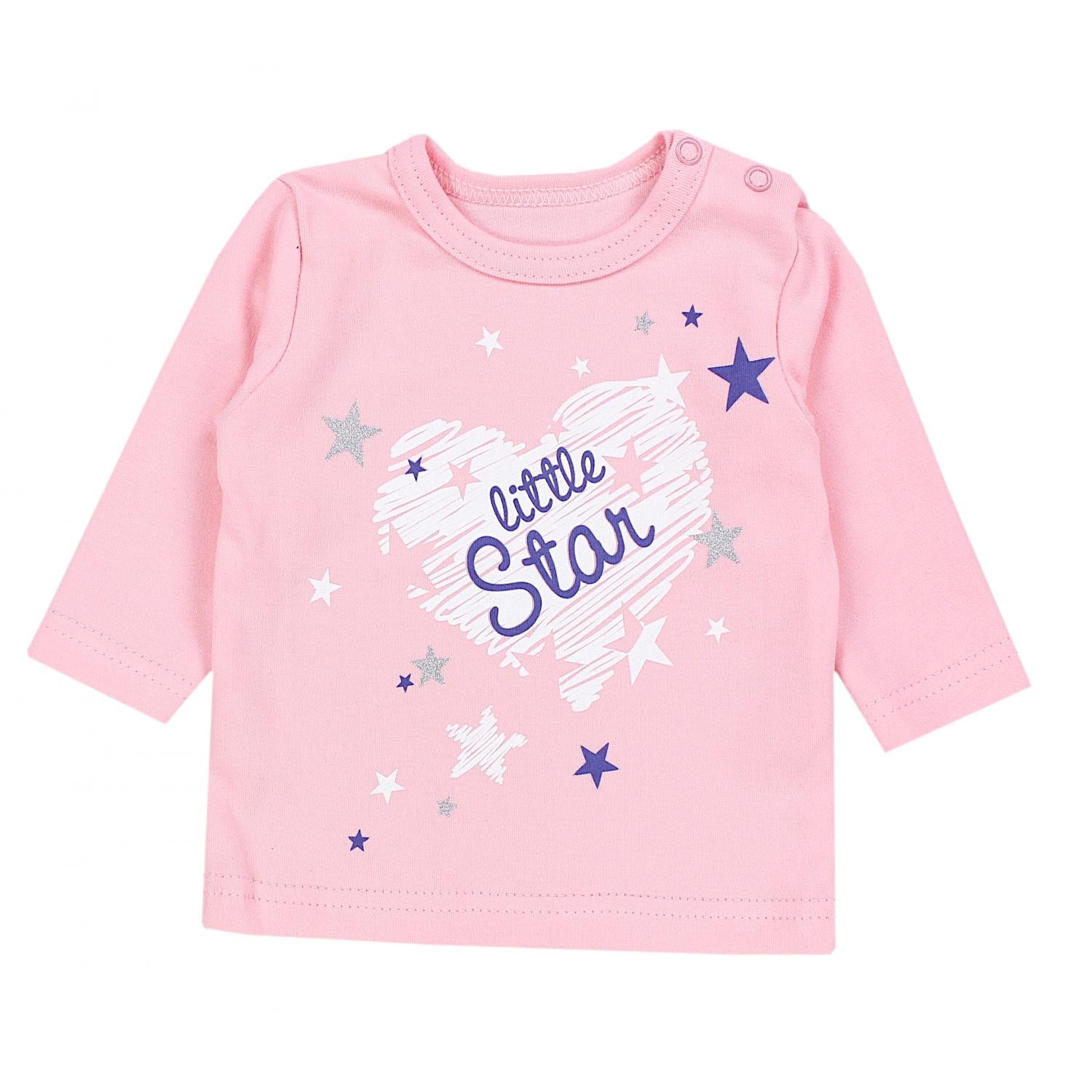 Baby Langarmshirt mit Aufdruck - 3er Set