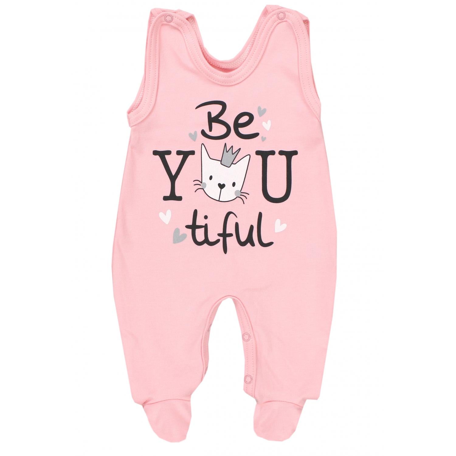 Strampler mit Aufdruck- 5er Pack