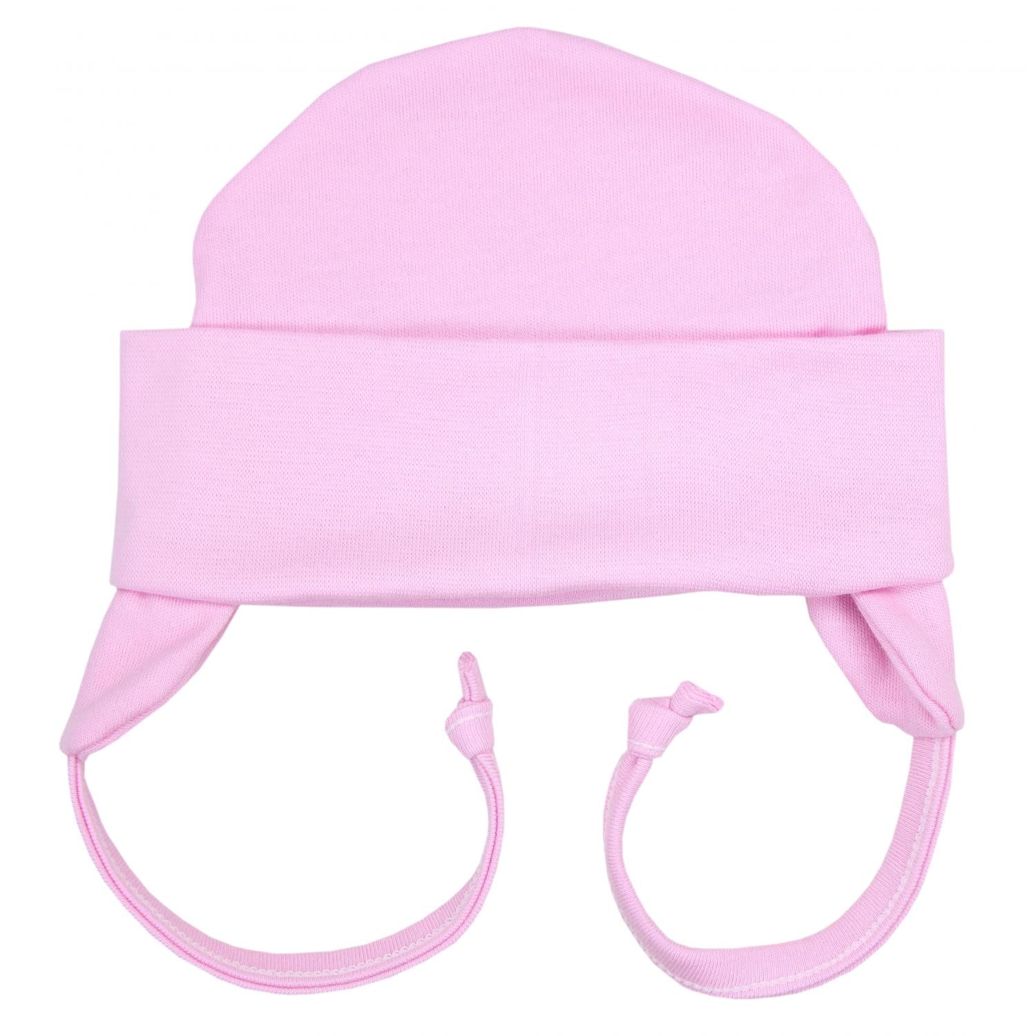 Erstlingsmütze mit Ohrenklappen - 2er Pack