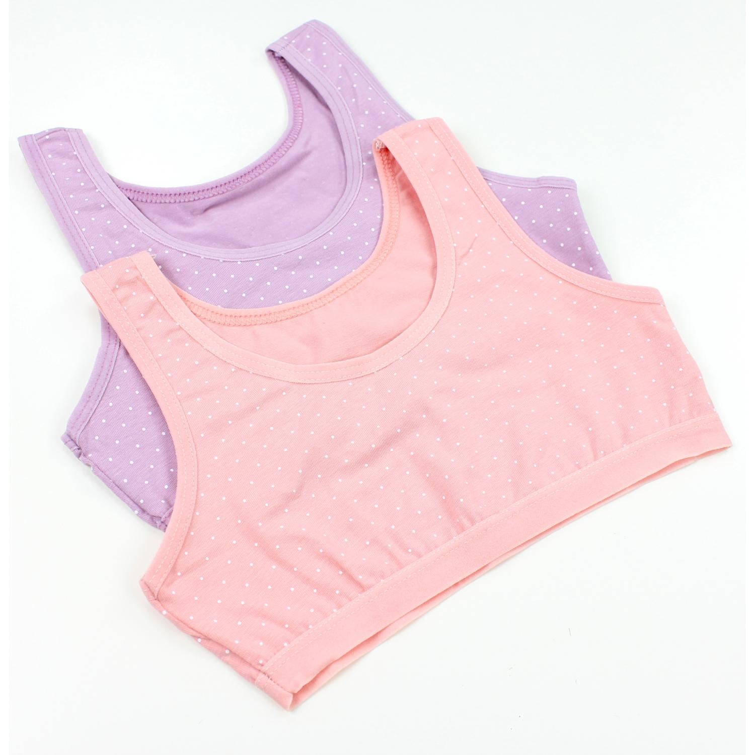 Mädchen Bustier breite Träger- 5er Set