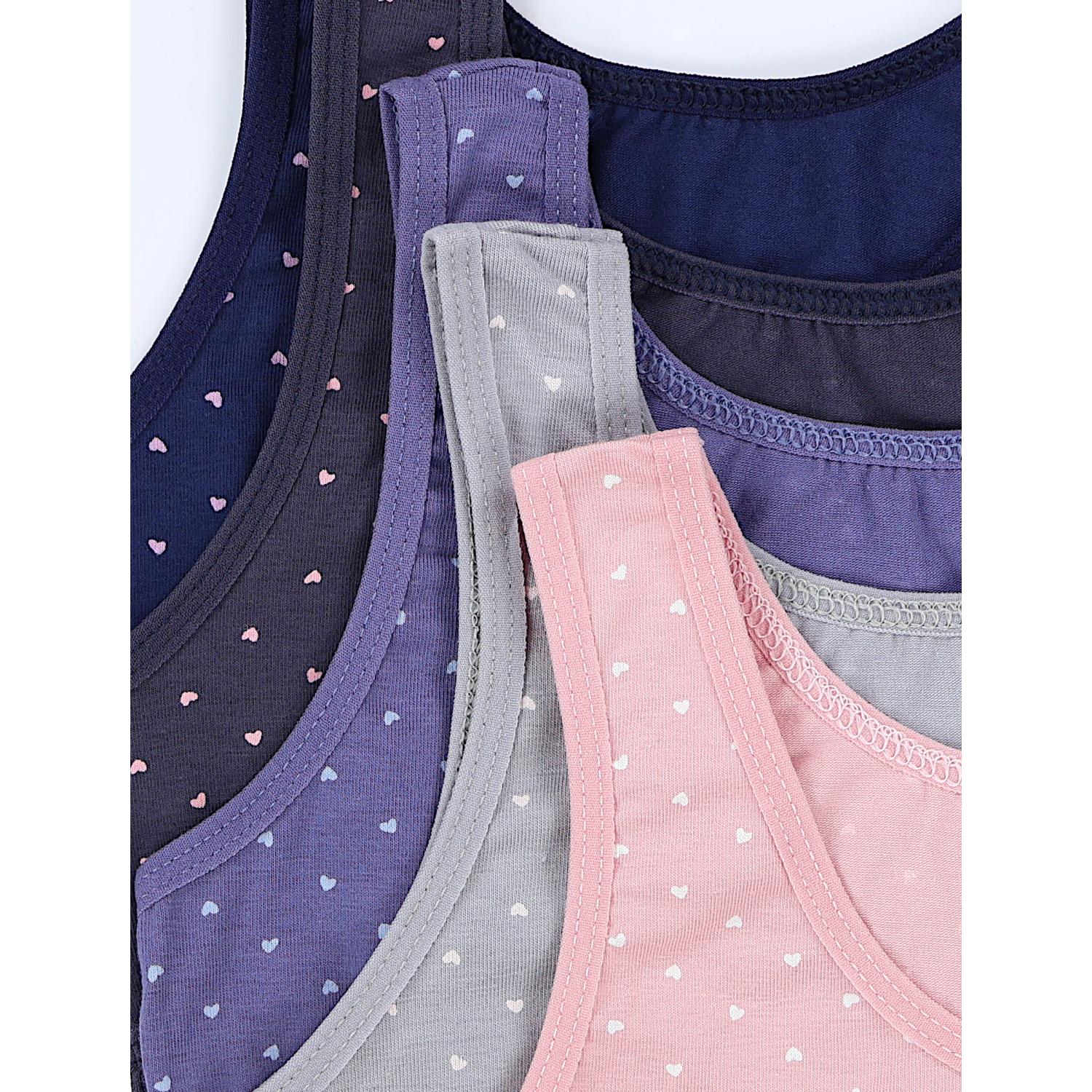 Mädchen Bustier breite Träger- 5er Set