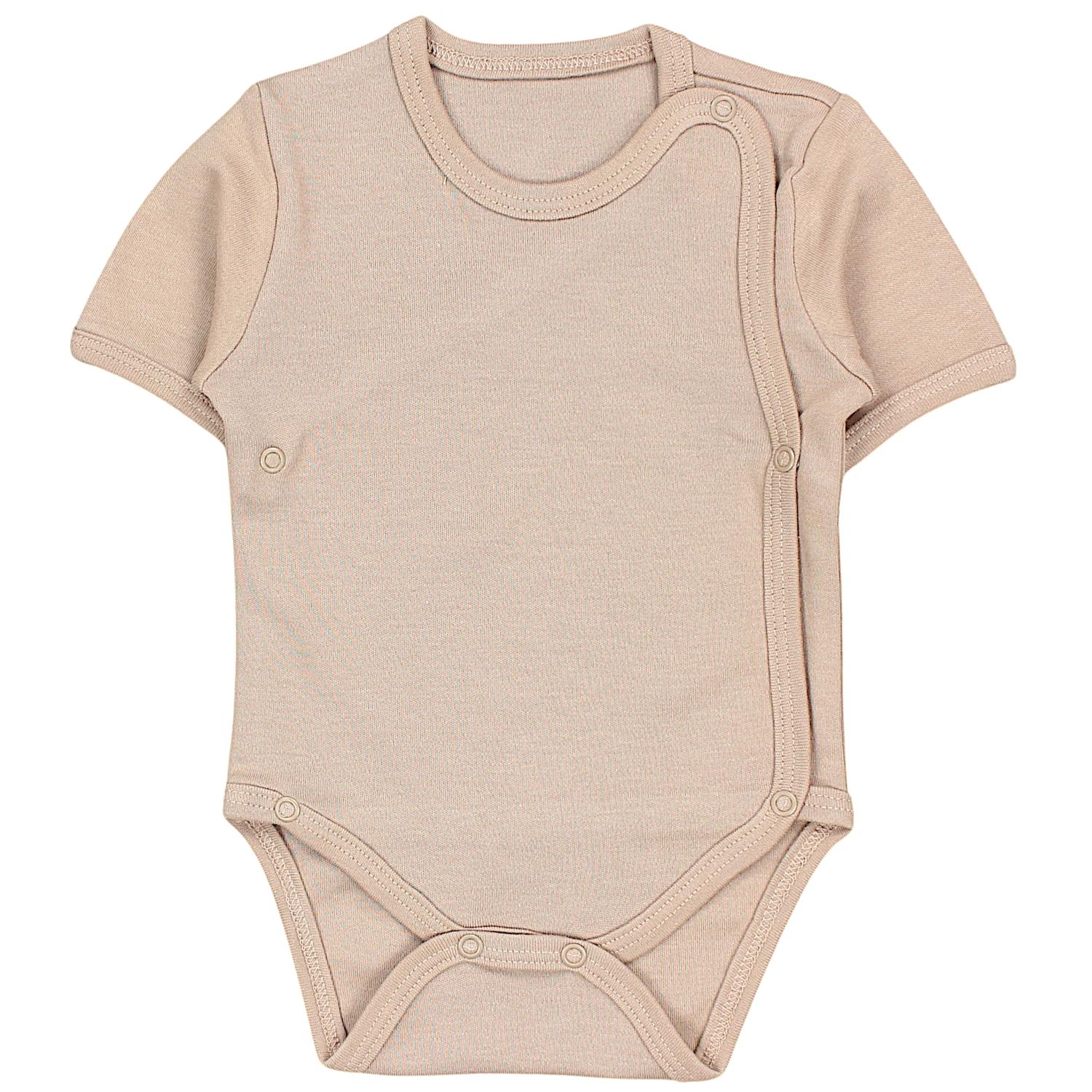 Baby Kurzarm Wickelbody mit Aufdruck - 5er Set