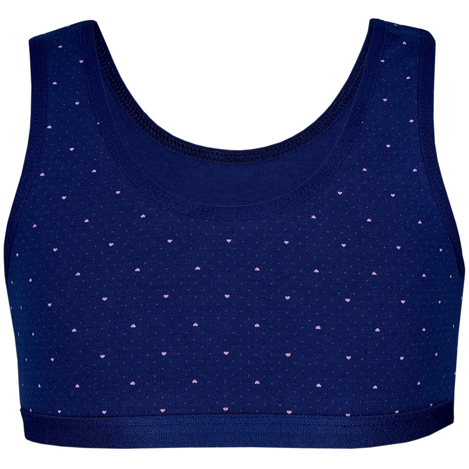 Mädchen Bustier breite Träger- 5er Set